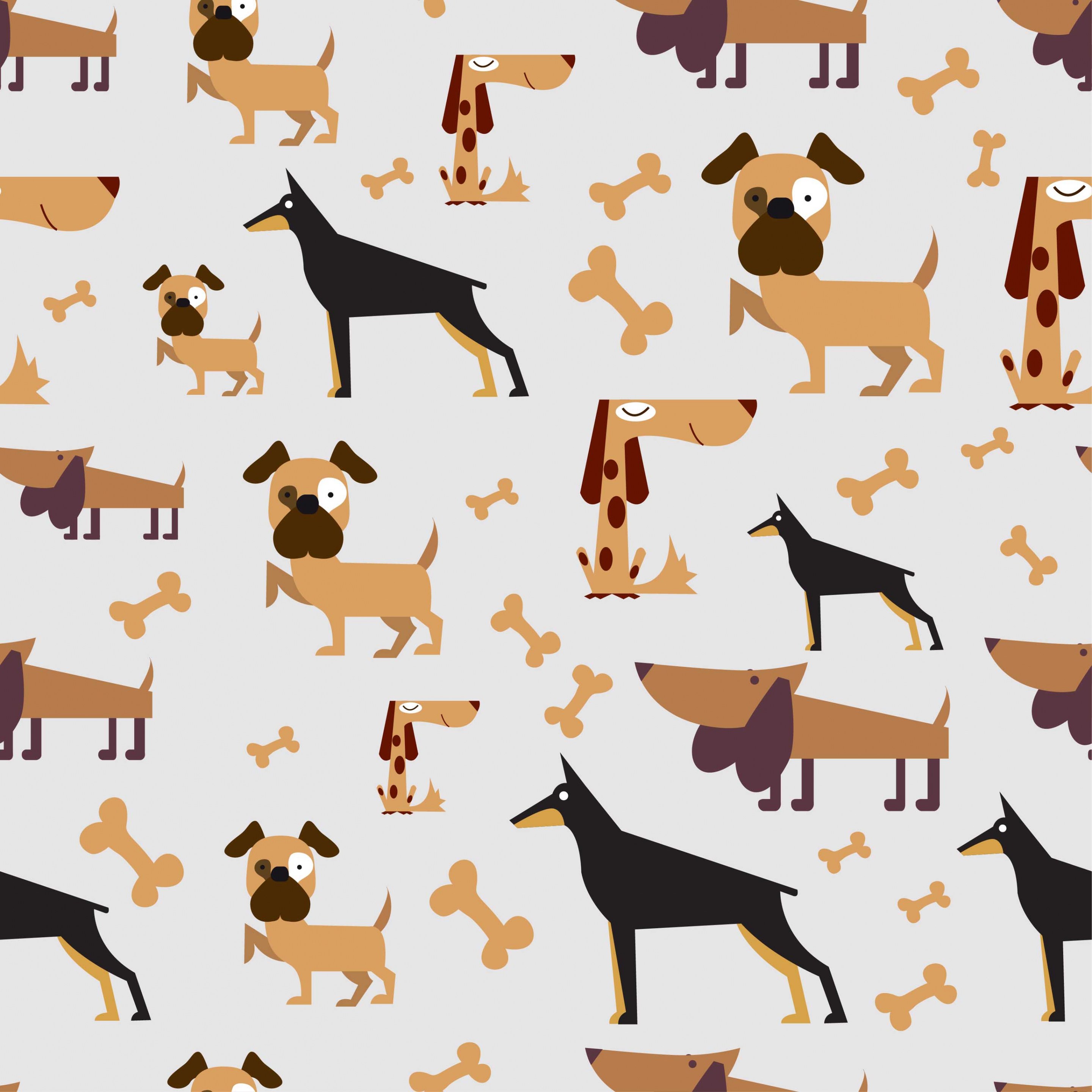 pets background dogs bone icons decoration repeating style