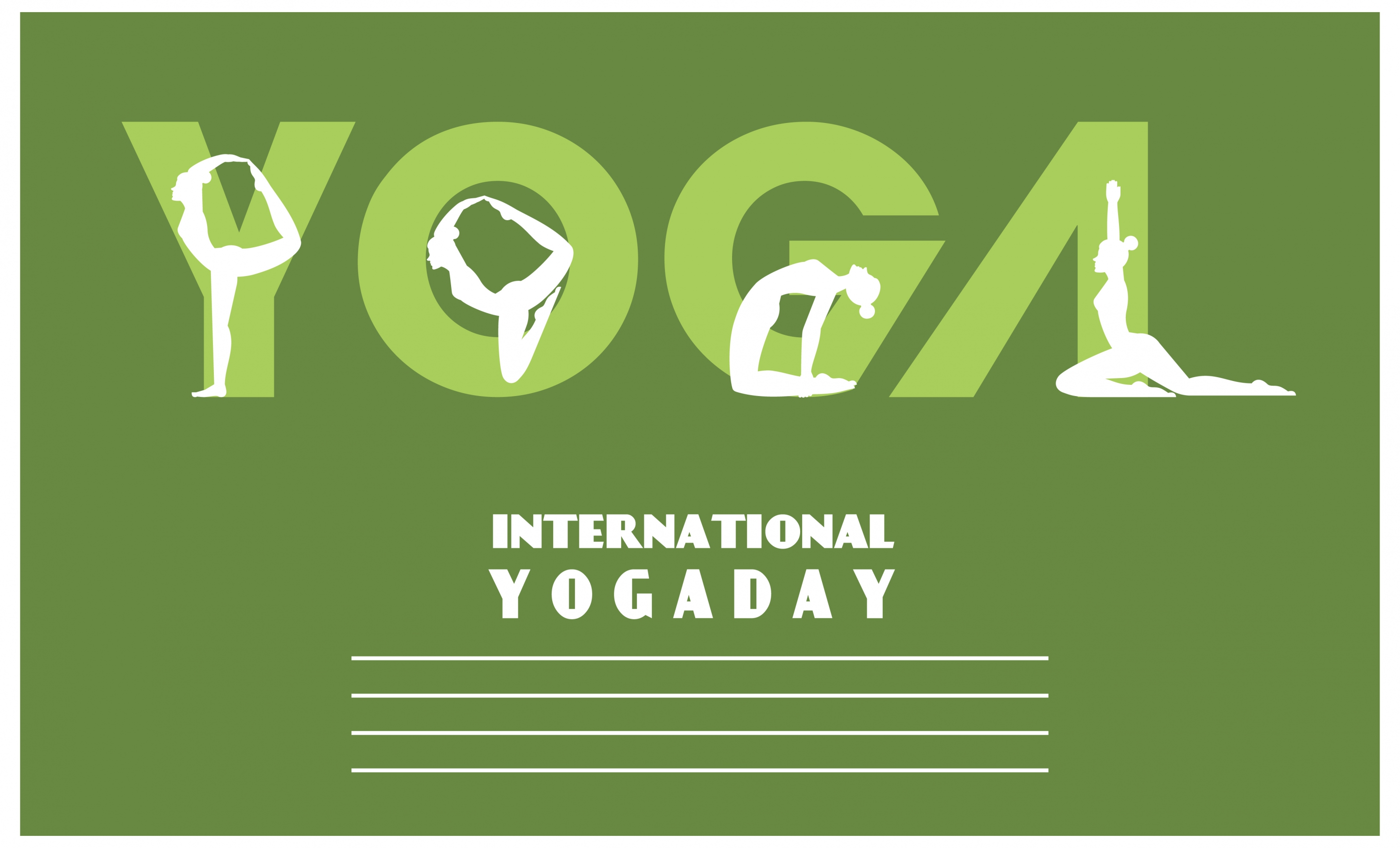 yoga promotion banner text and human gestures design