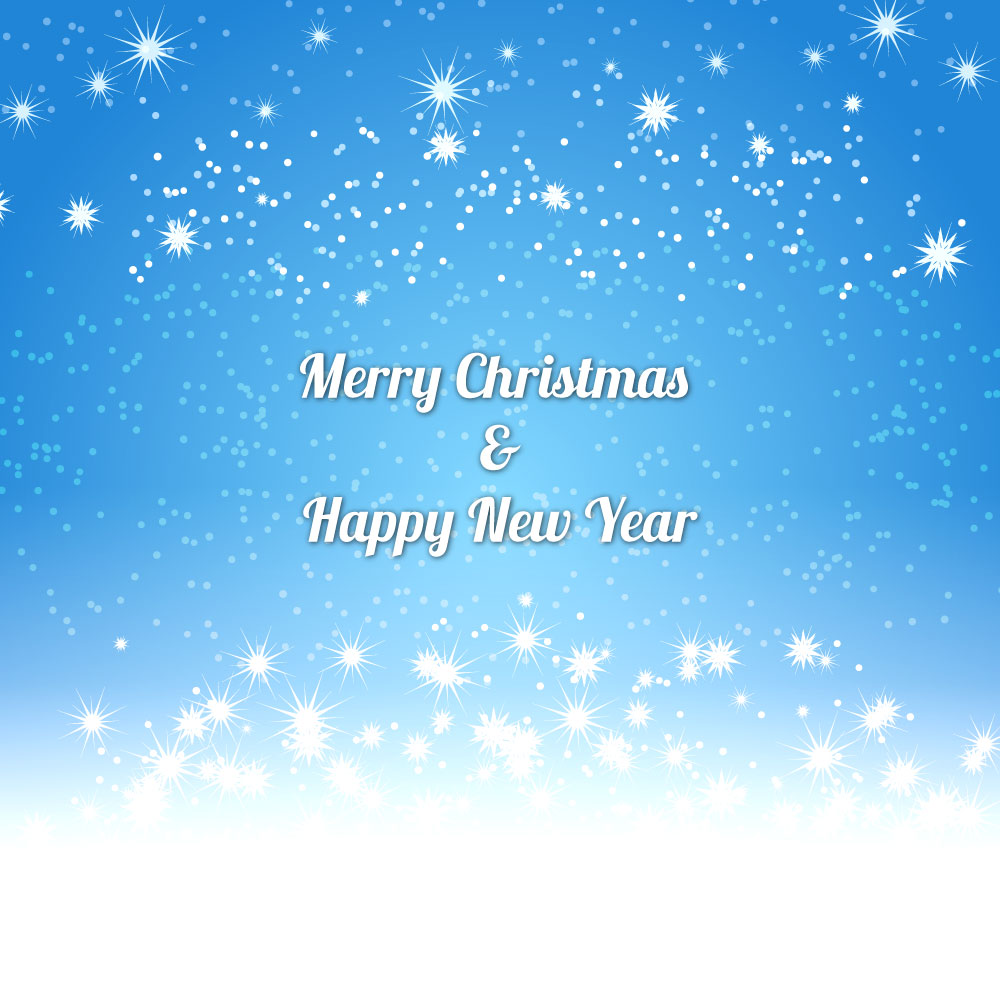 blue sky light happy new year background