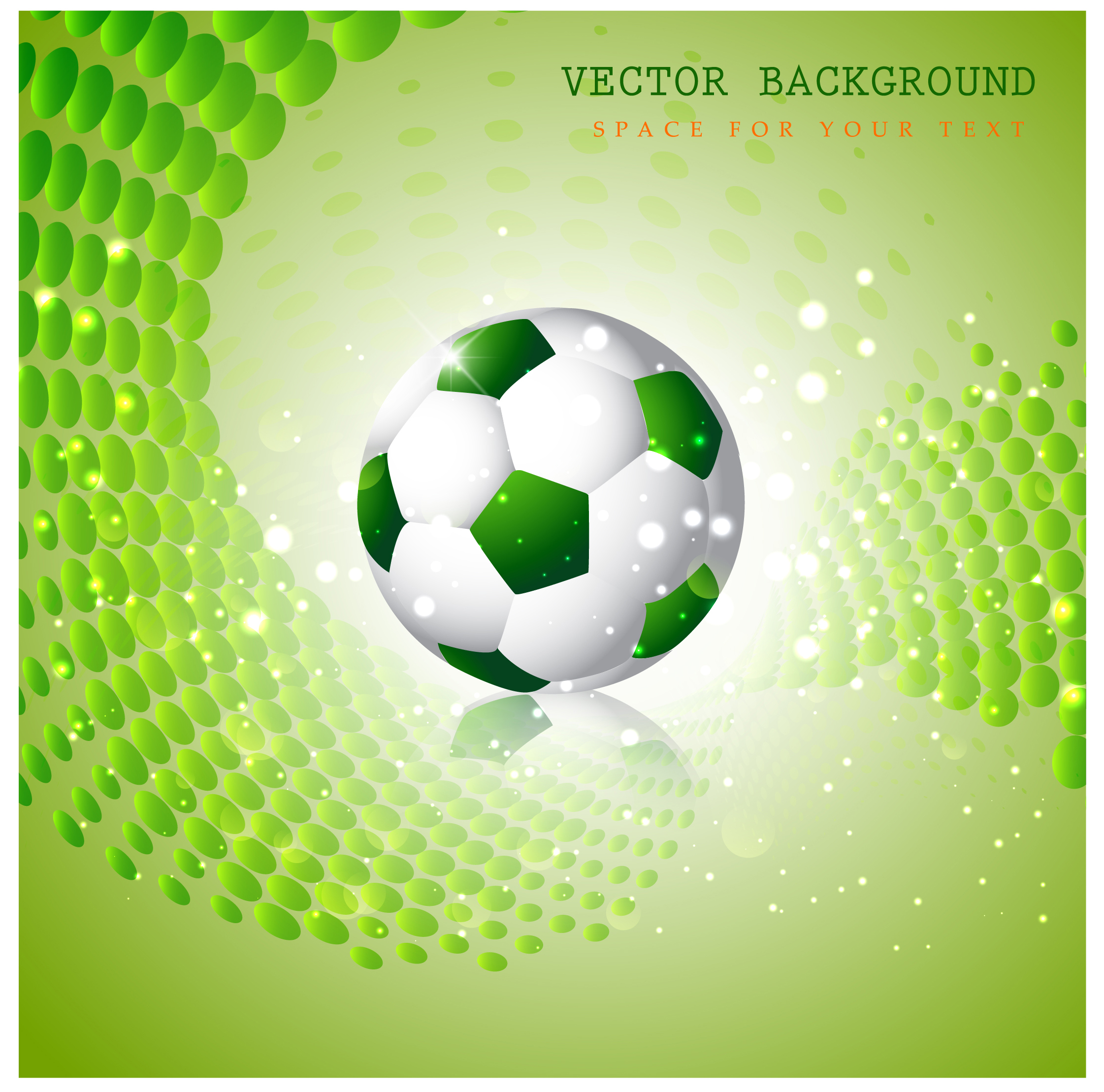 vector background design with green ball