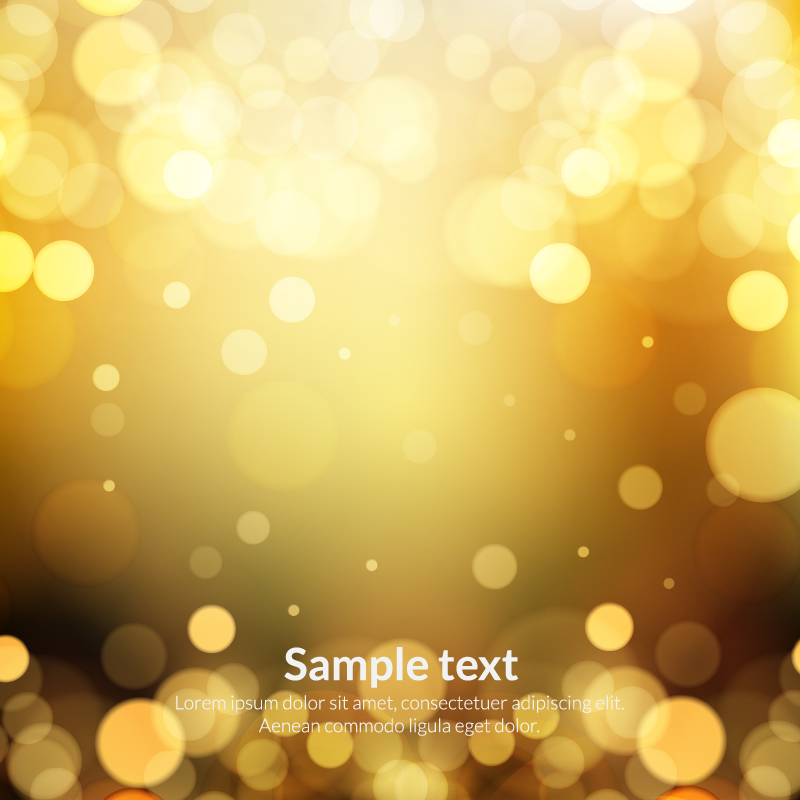 yellow bokeh circle abstract background