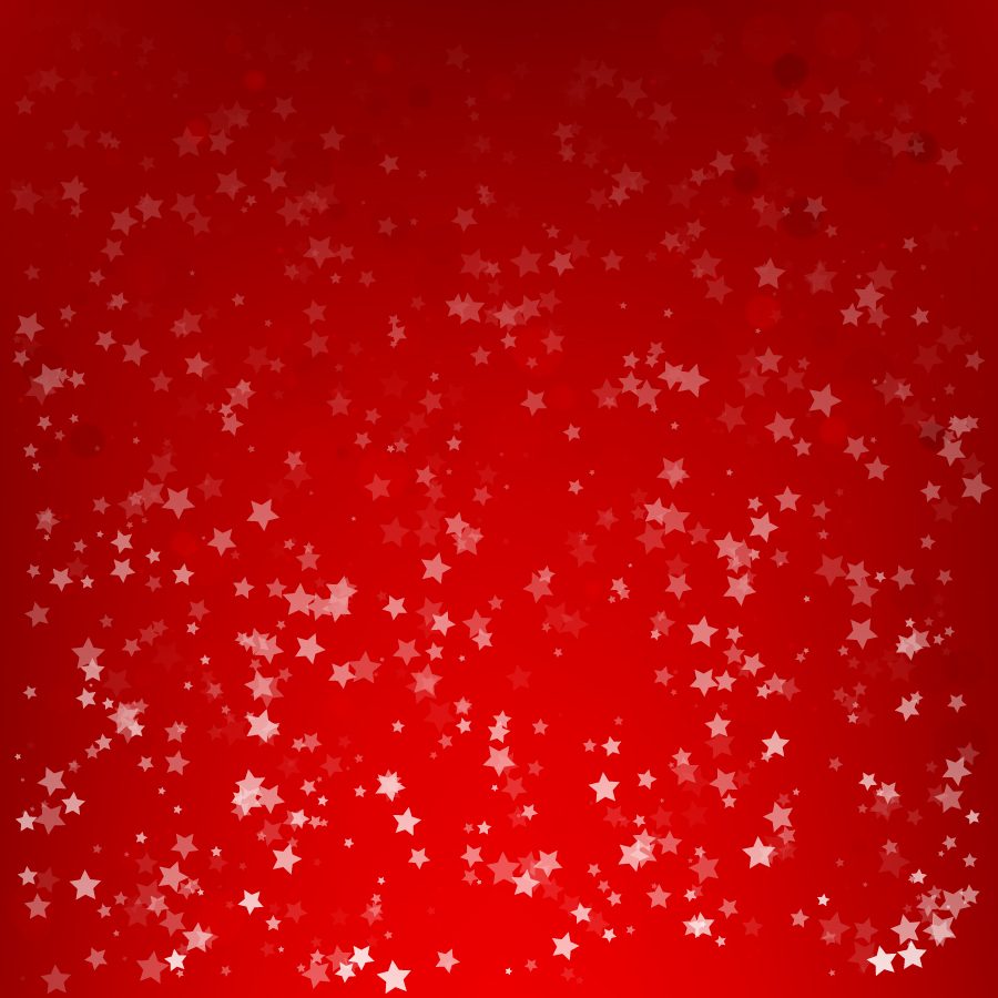 red and star background