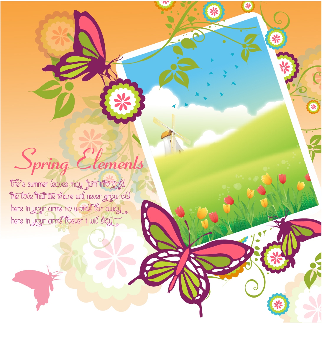 Beautiful Spring picture frame