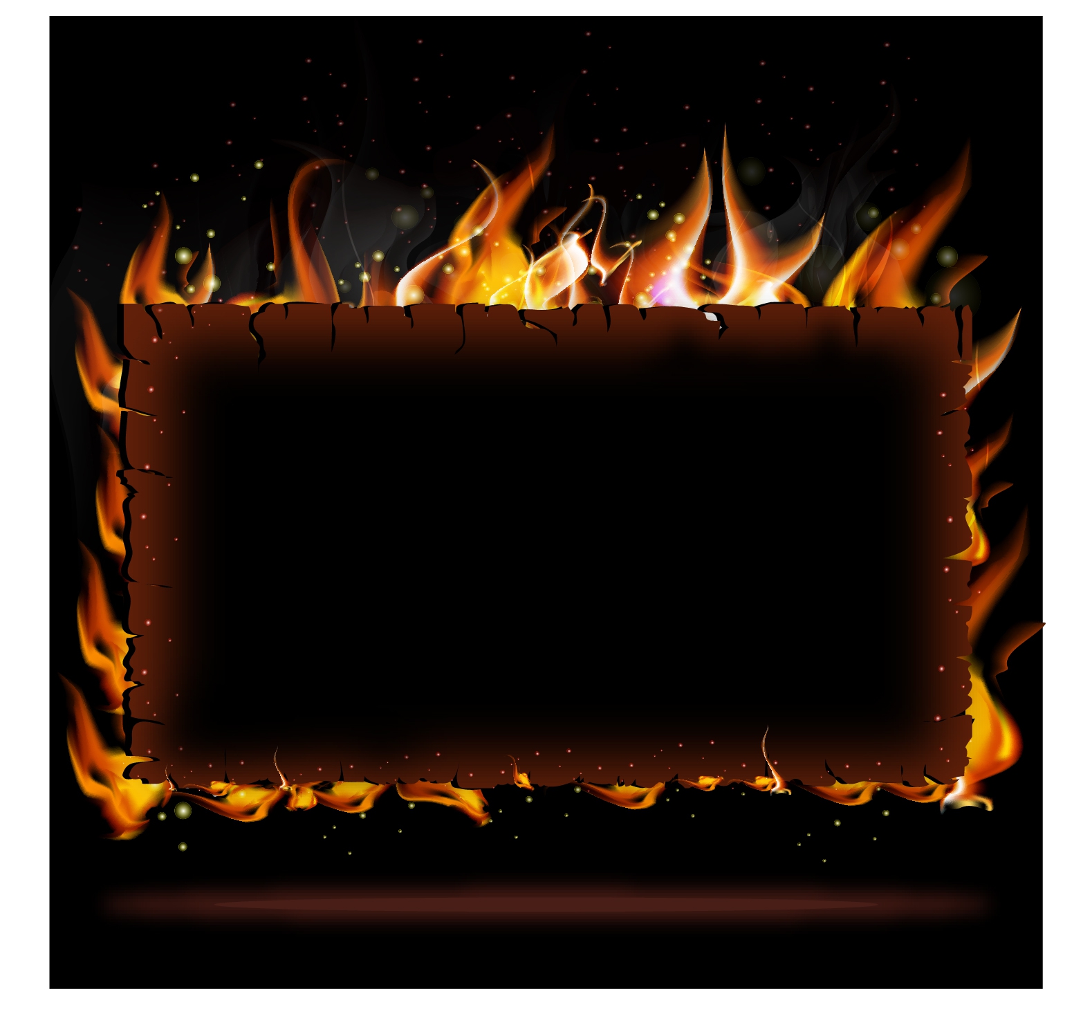 Flame frame