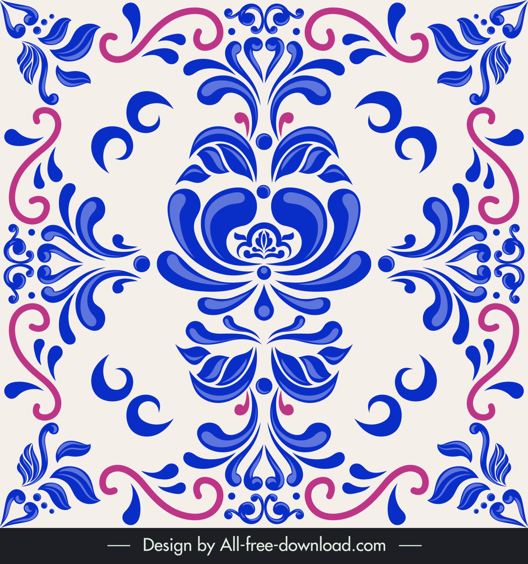 talavera pattern template symmetrical curves