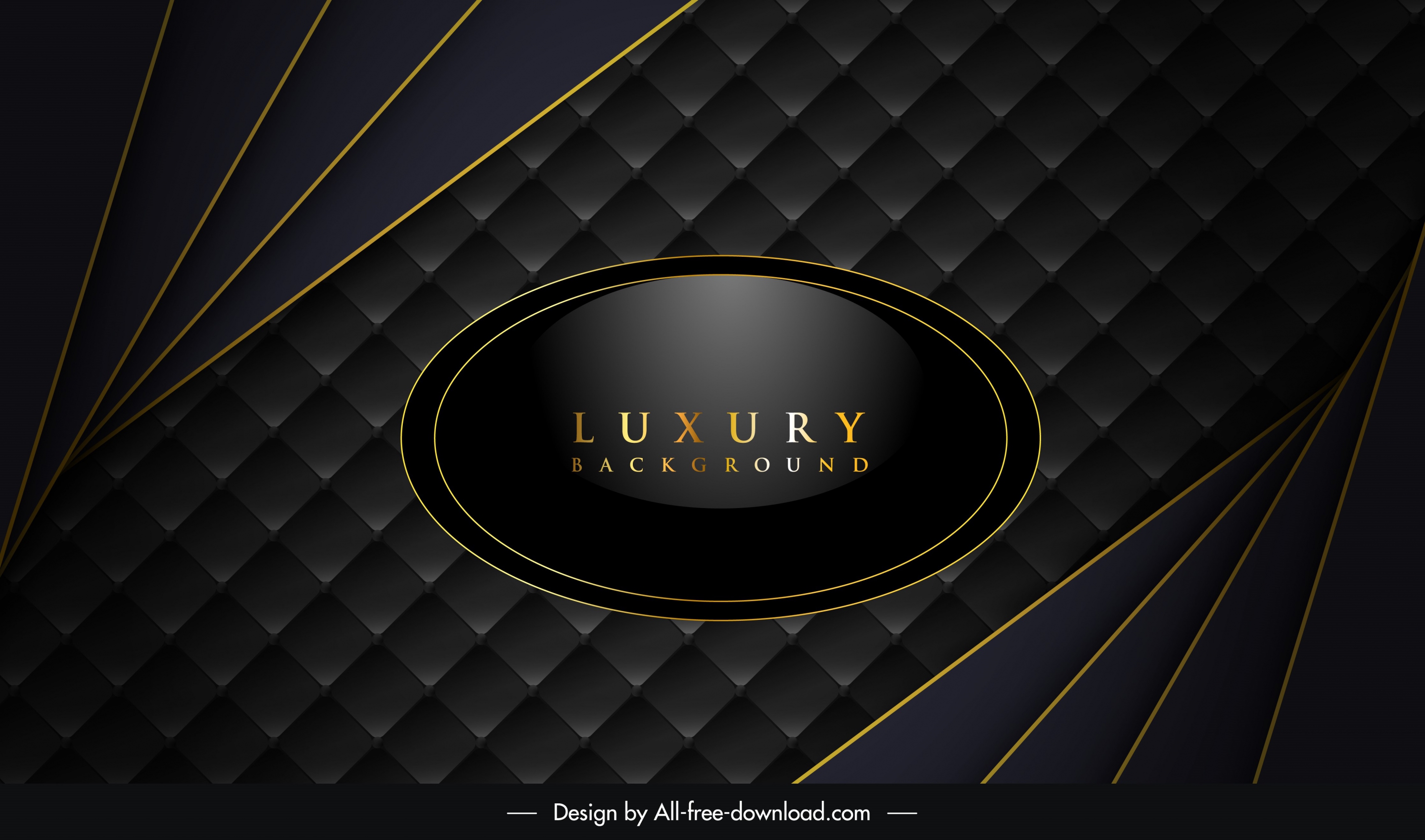 luxury background shiny black design squares lines decor