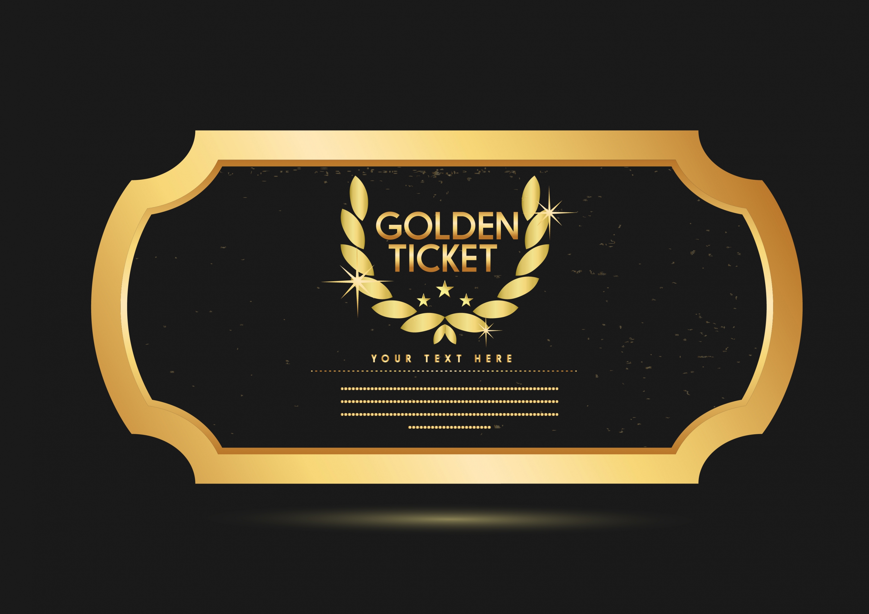 banner template elegant golden style laurel icon