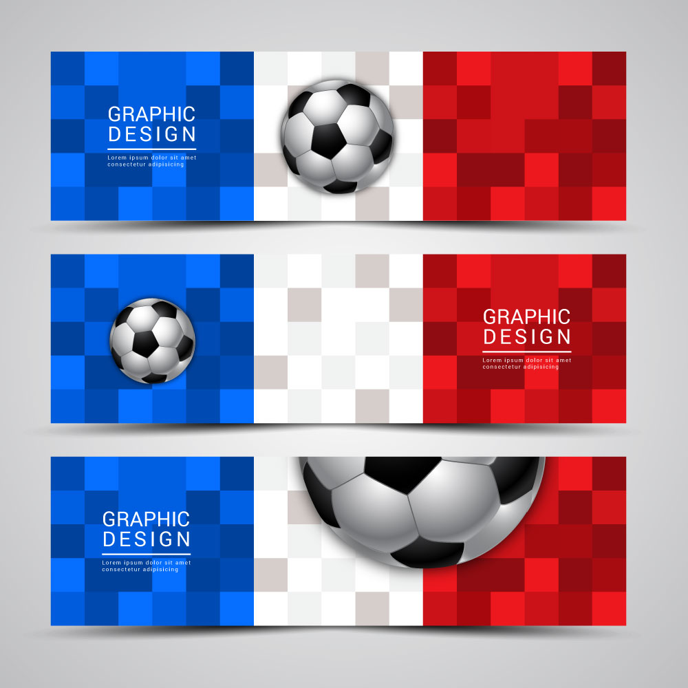 banner euro football cup france 2016 banner