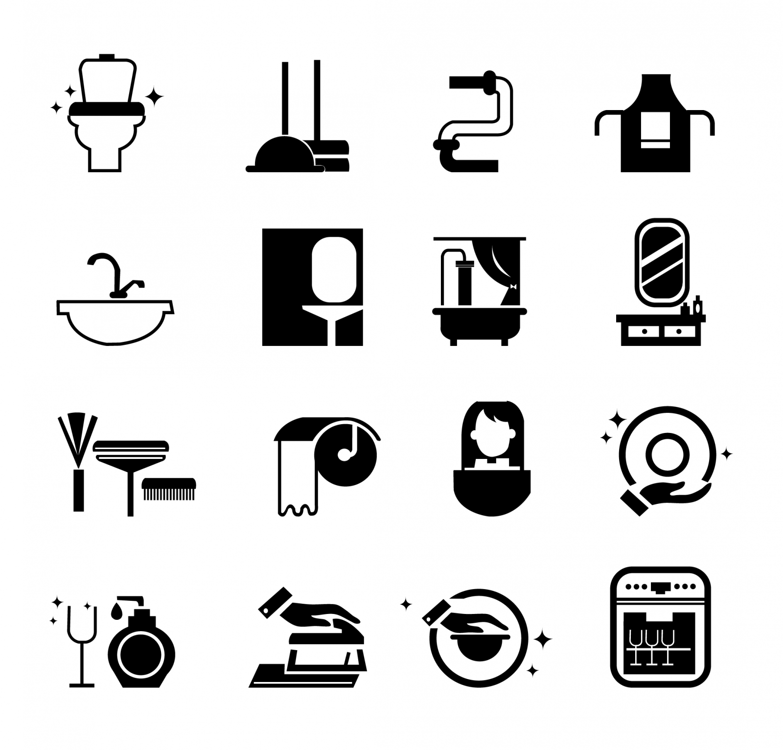 Cleaning icons