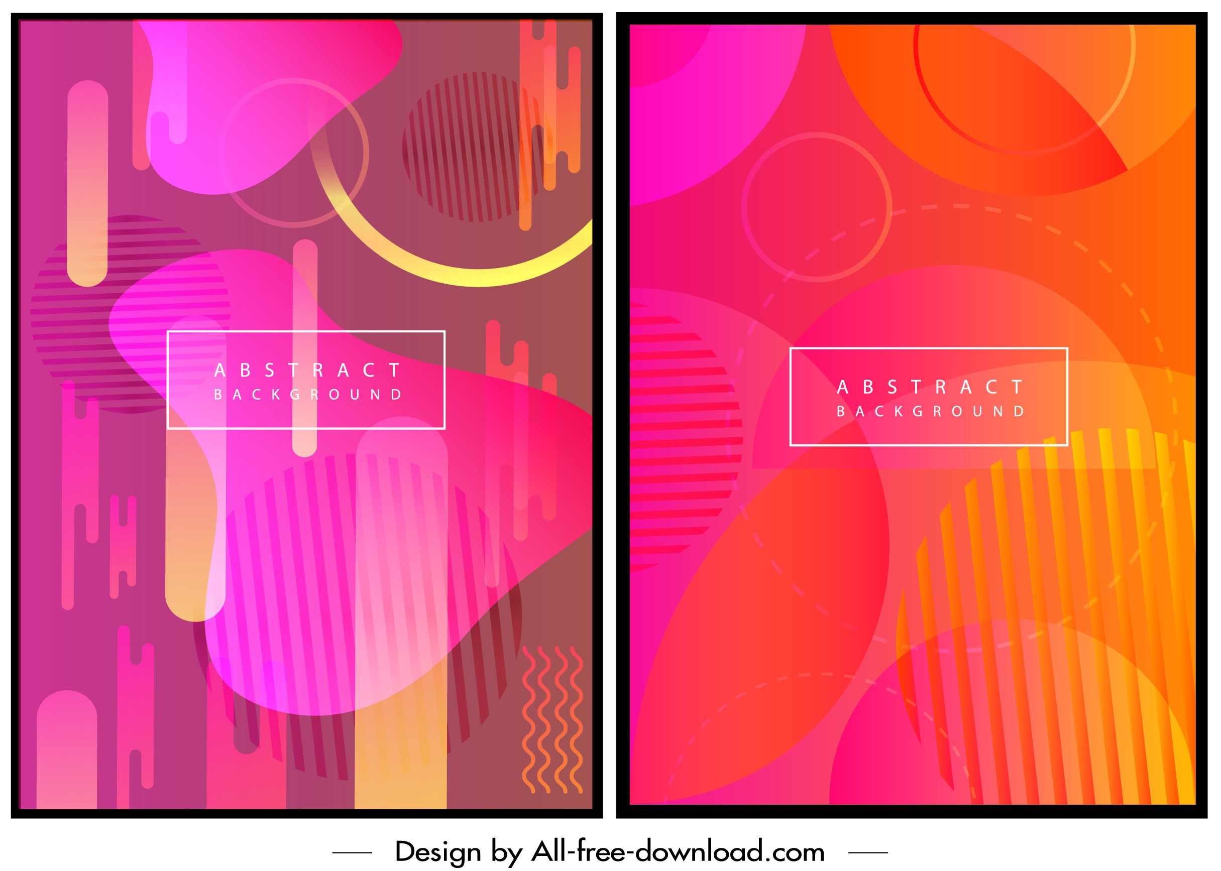 abstract background templates pink orange illusion decor