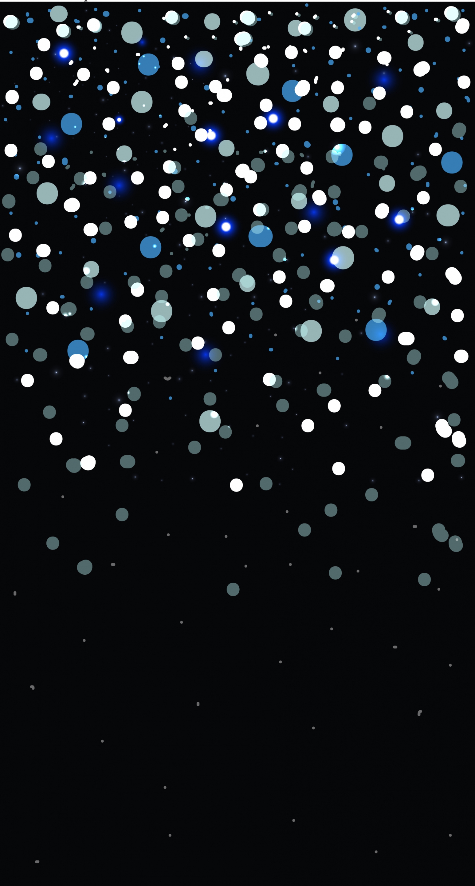 abstract background glittering falling circle objects