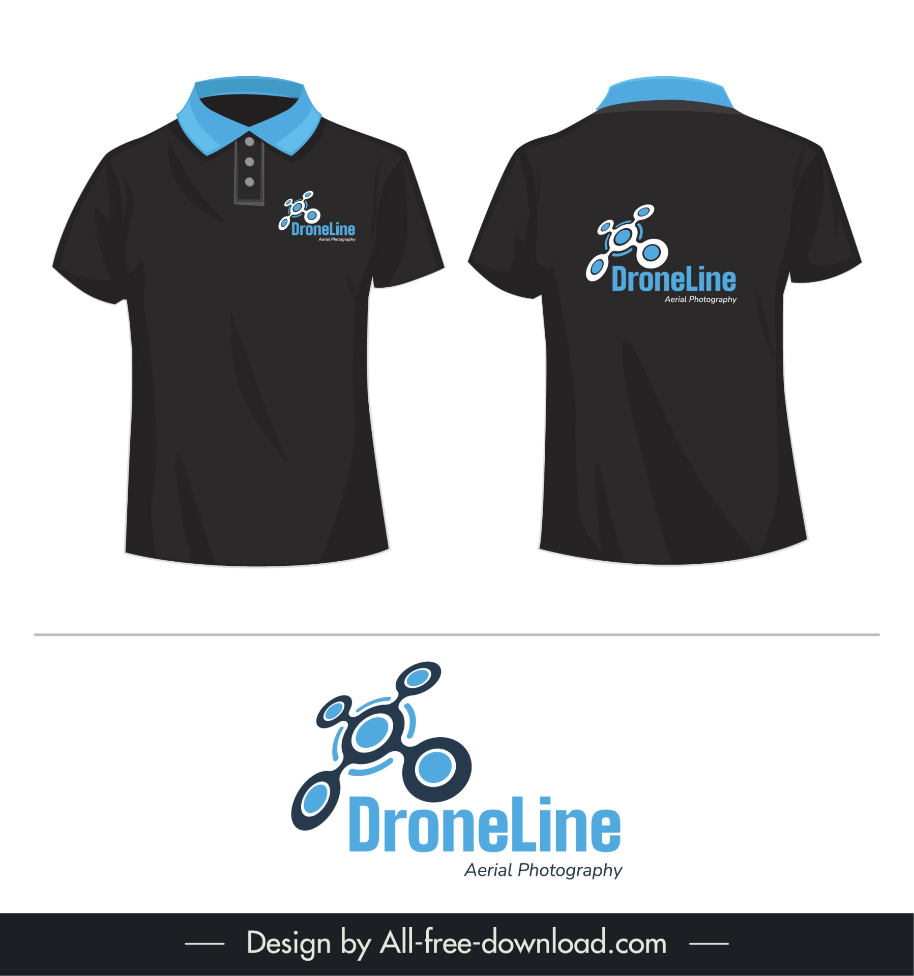 droneline aerial photography tshirt template geometric circles decor