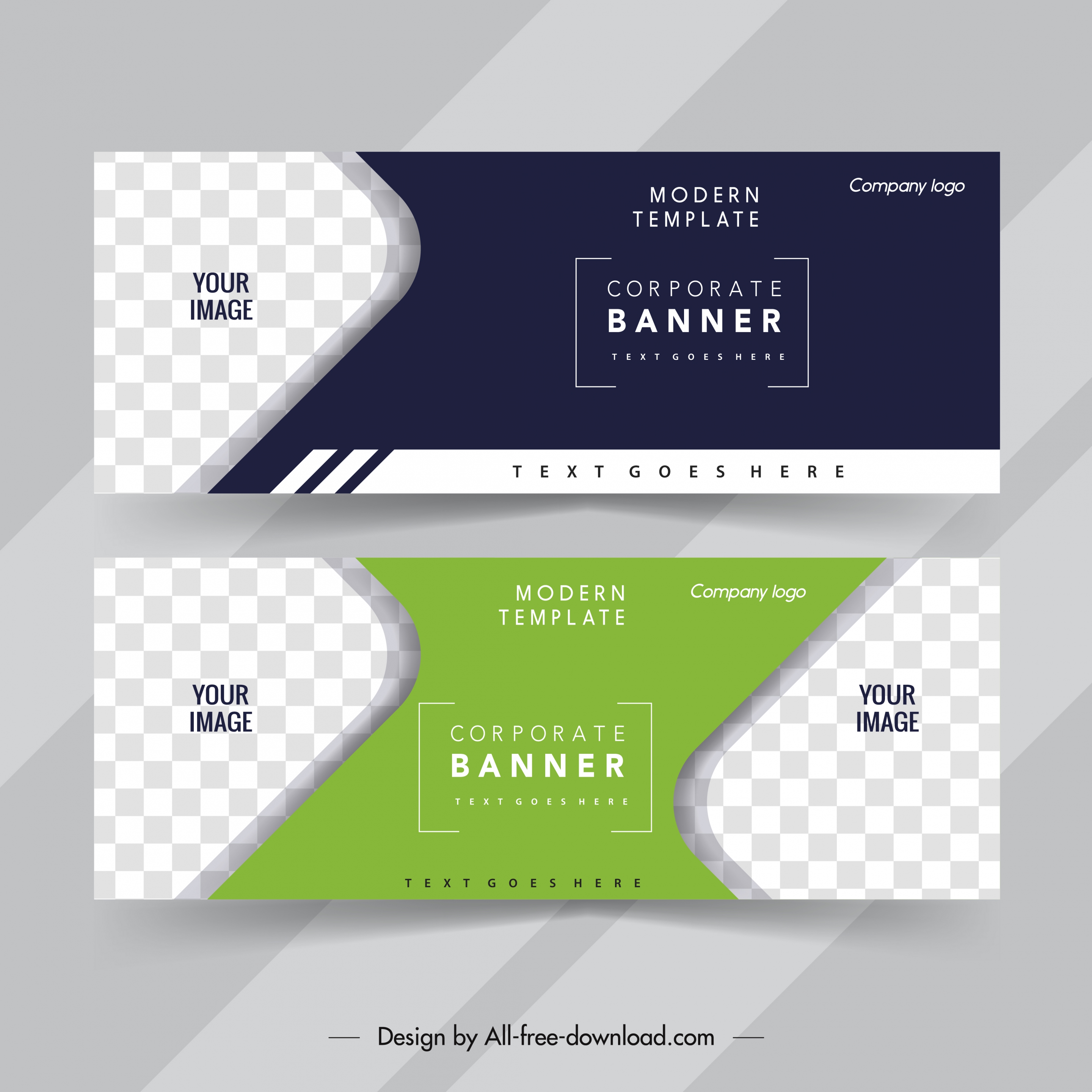 business banner templates elegant dark bright checkered decor