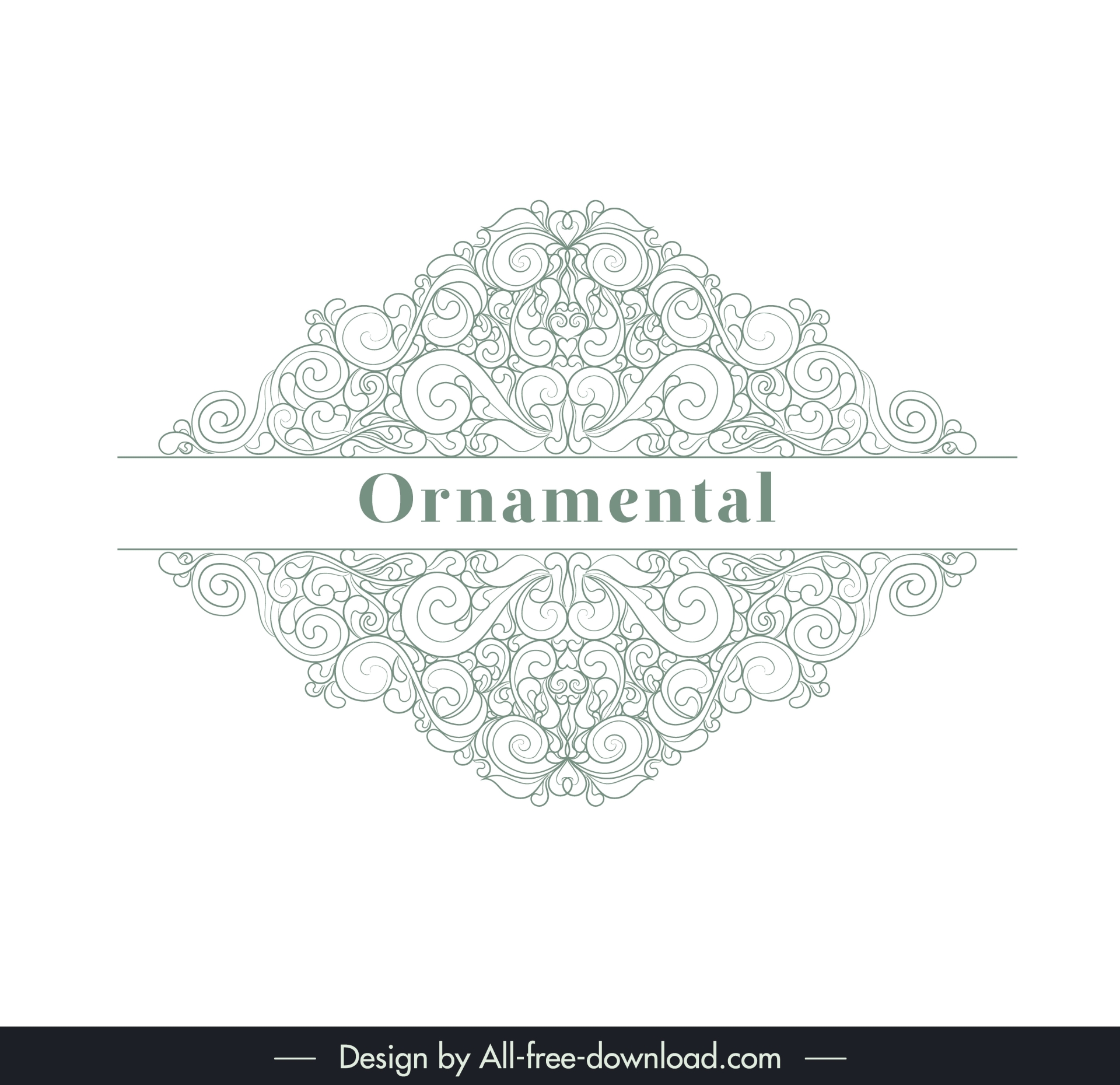 document design elements elegant classical seamless shape