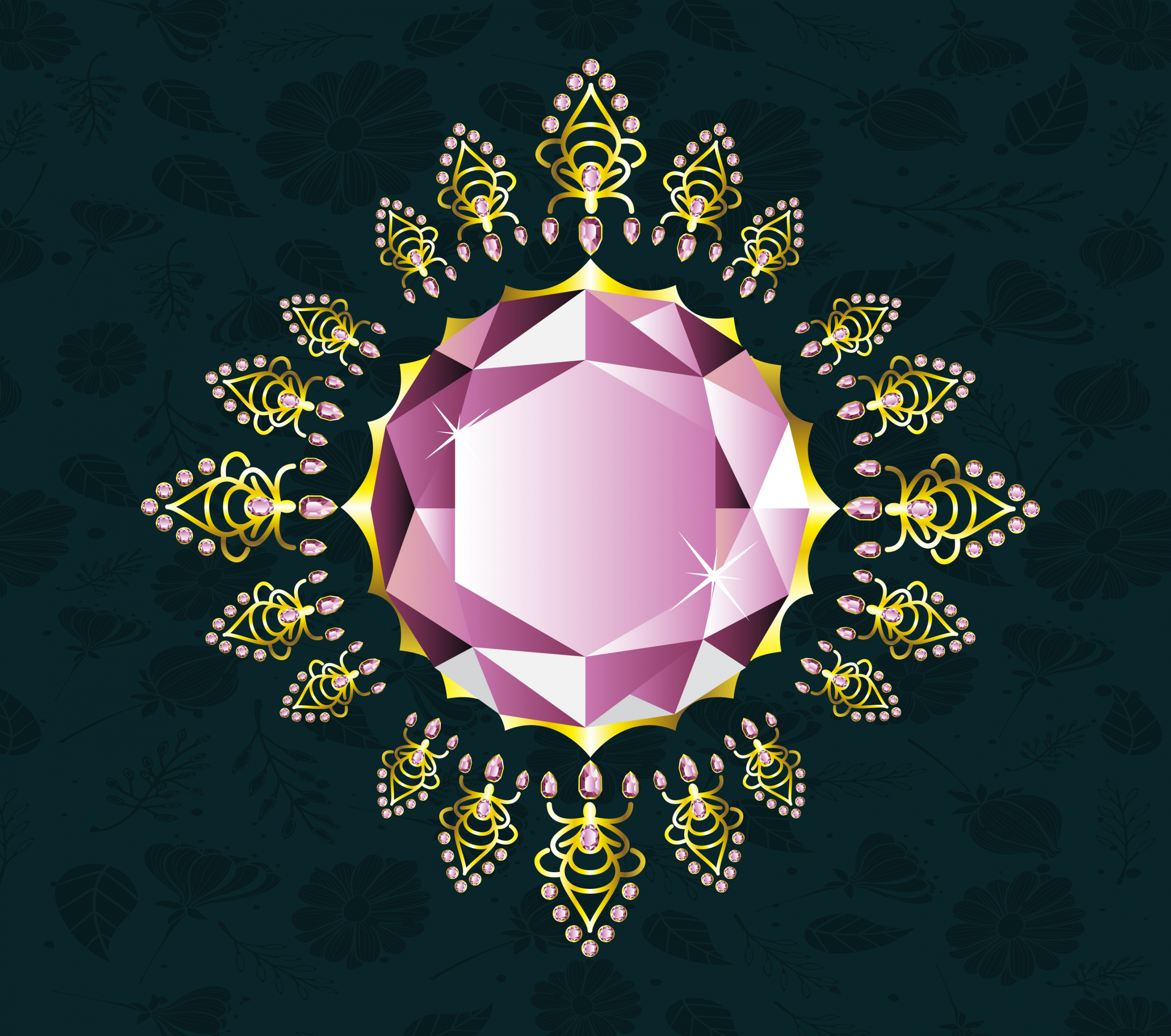 gemstone background shiny sparkling diamond icon