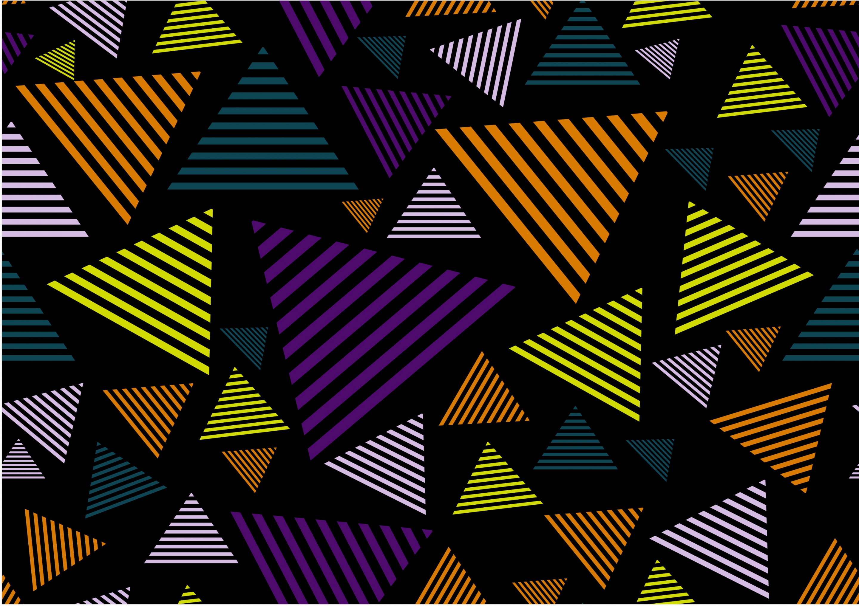 abstract pattern design various striped triangles decoration