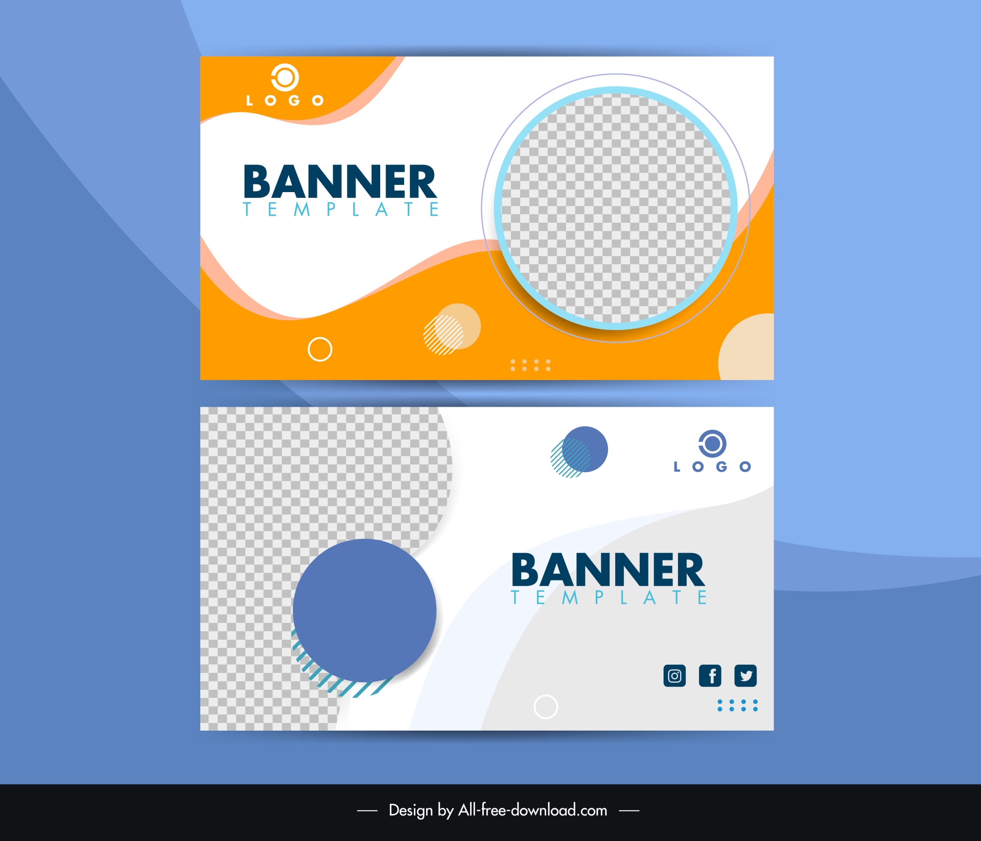 banner templates elegant checkered circle curves