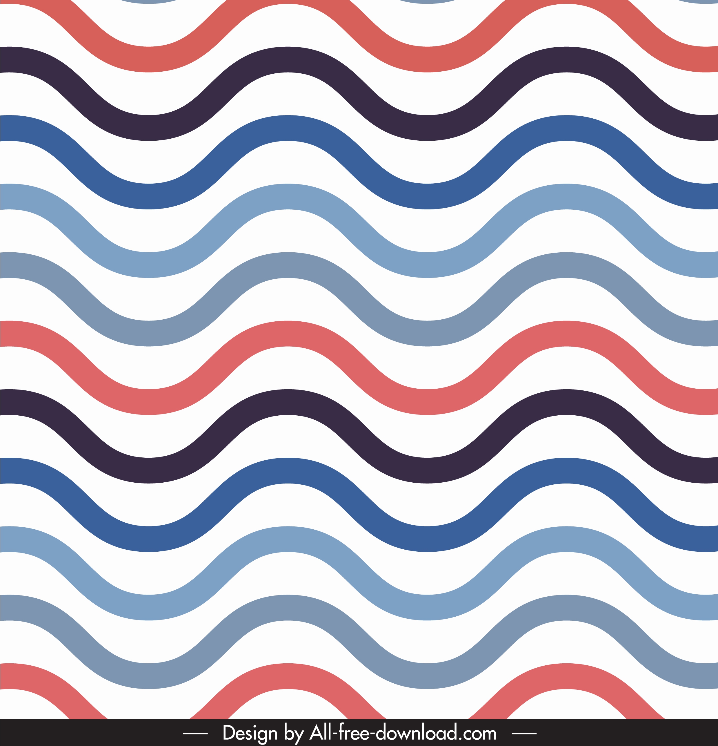 abstract pattern template waving curves lines illusion design