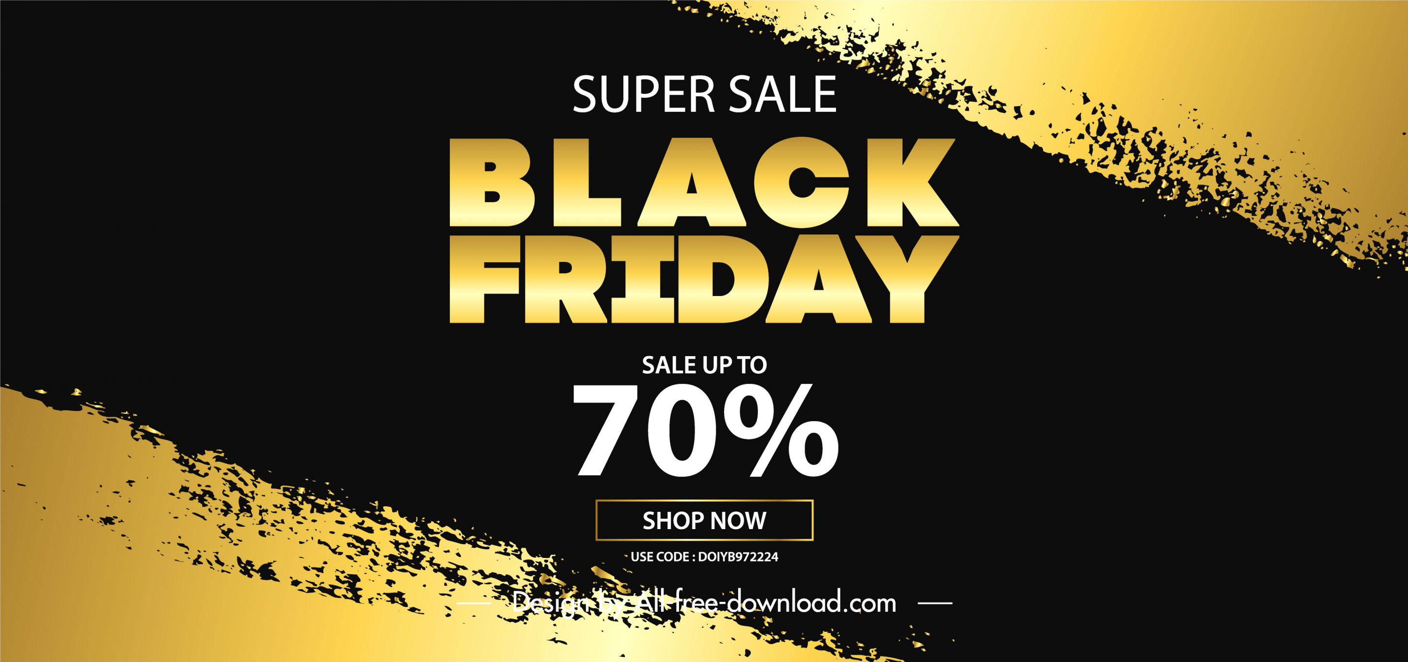 black friday poster template elegant contrast grunge golden