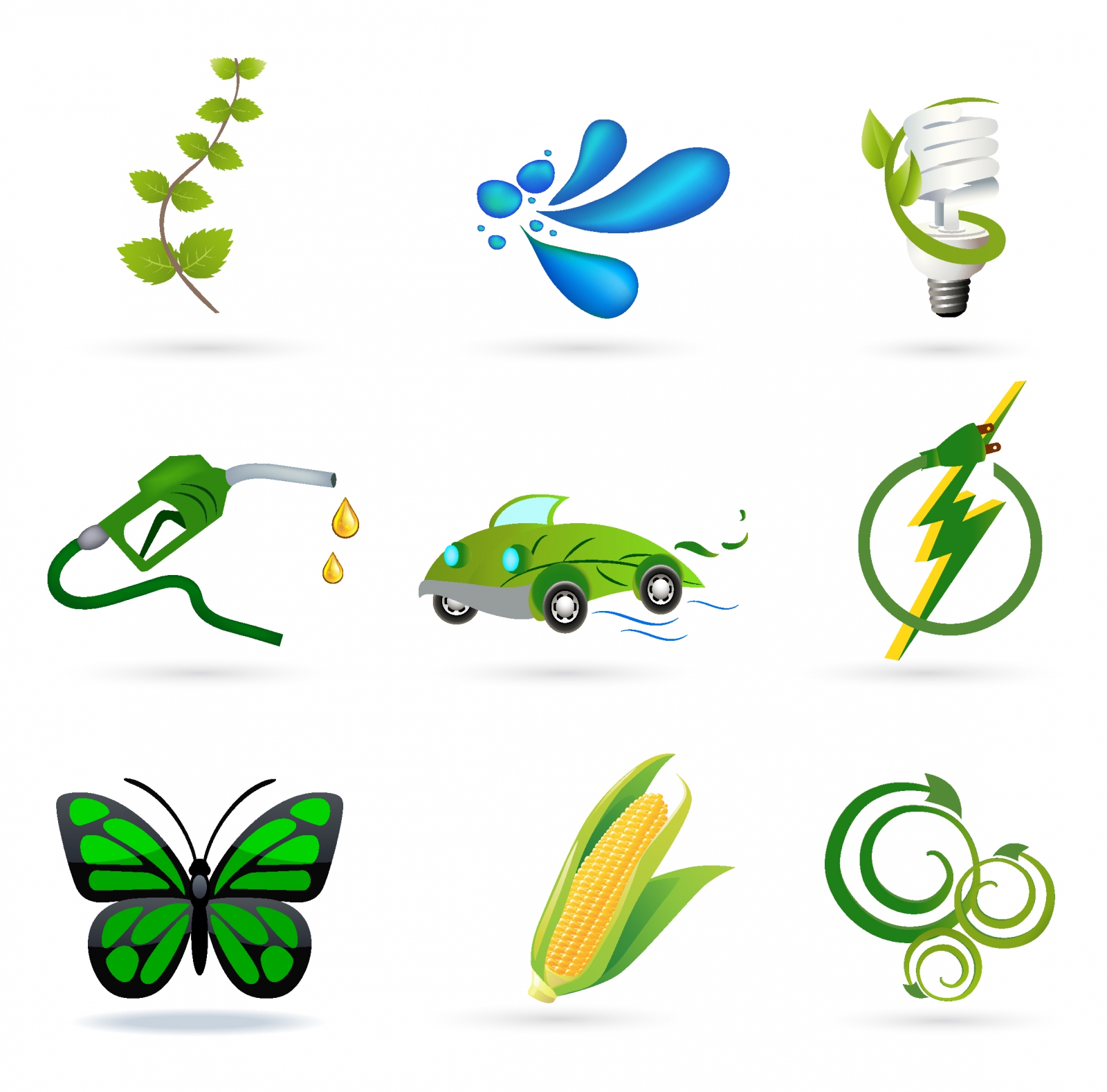 Green Environment Icons