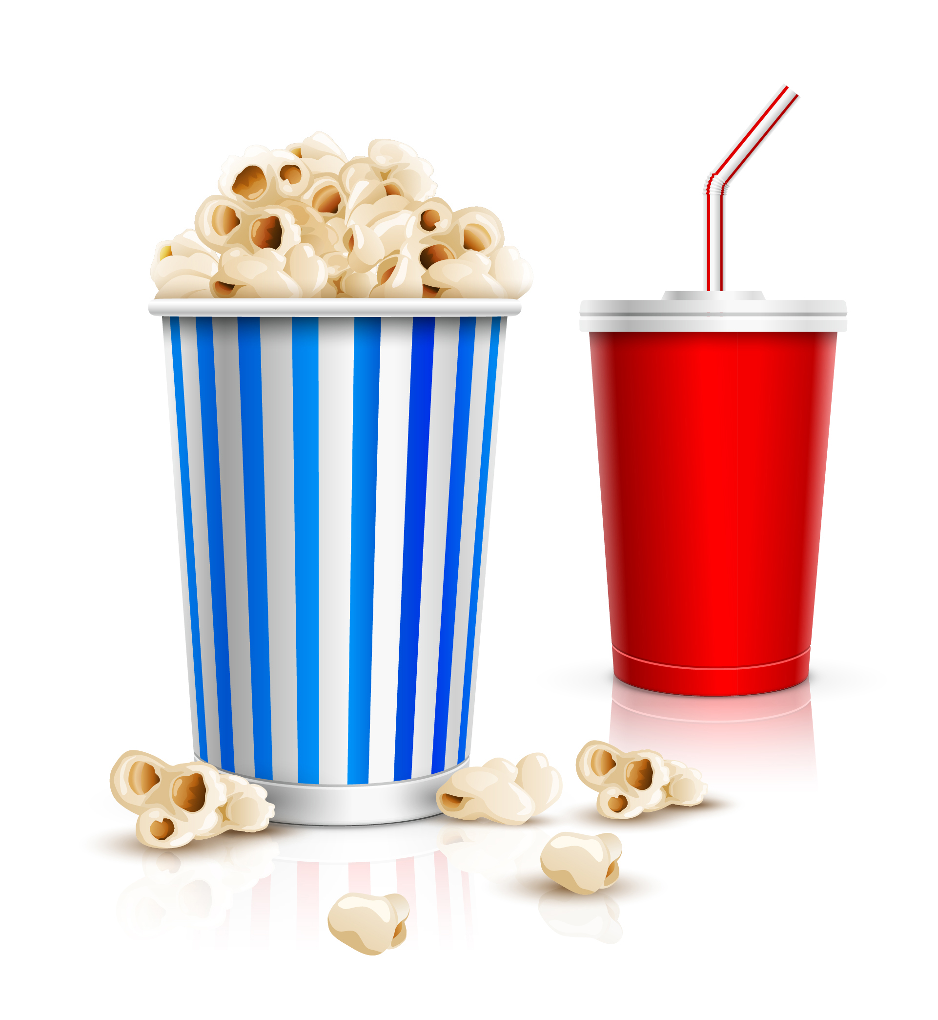 popcorn and drink