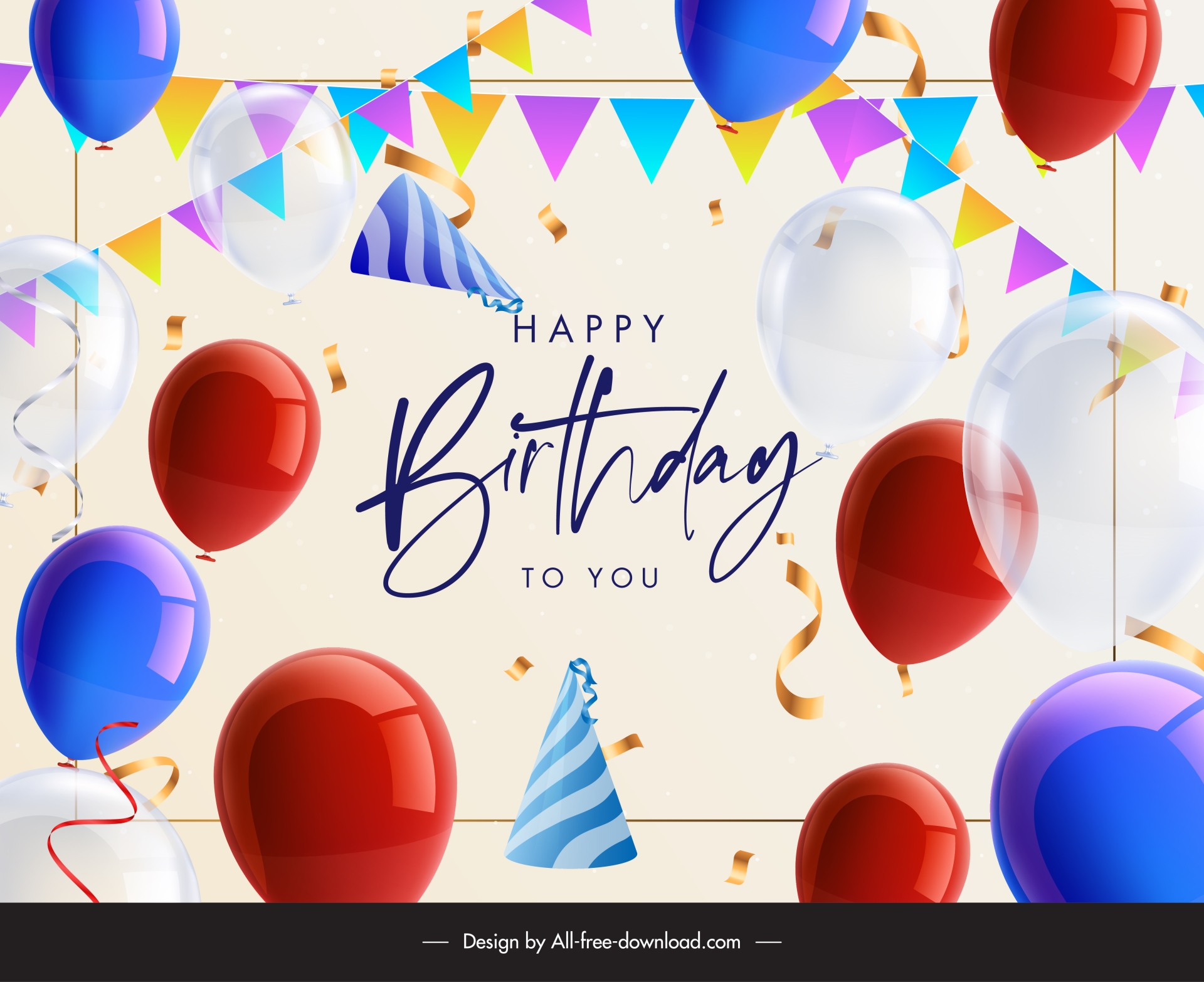 happy birthday backdrop template shiny modern elegance 