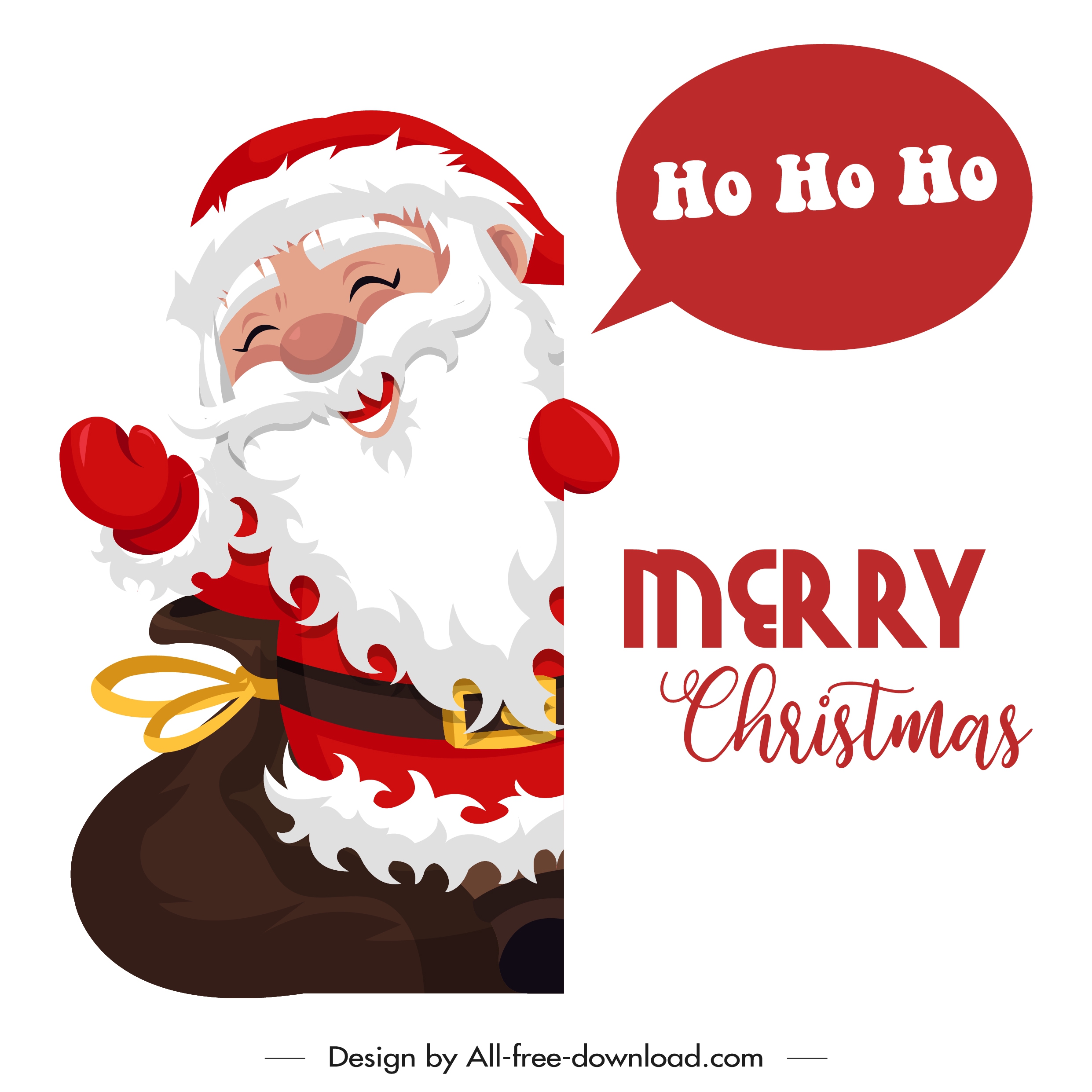 xmas banner happy santa sketch cartoon character