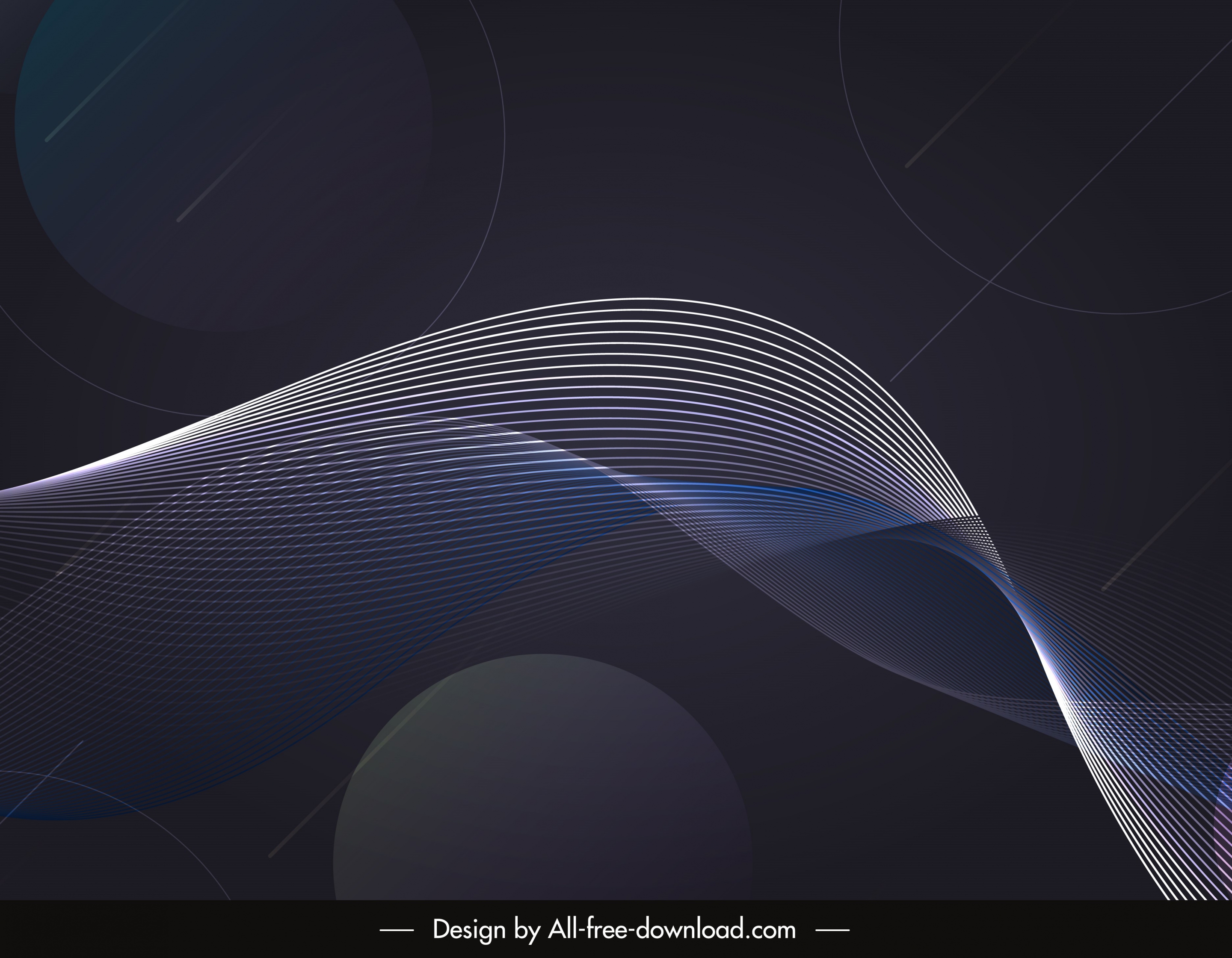 waving background dark dynamic 3d design