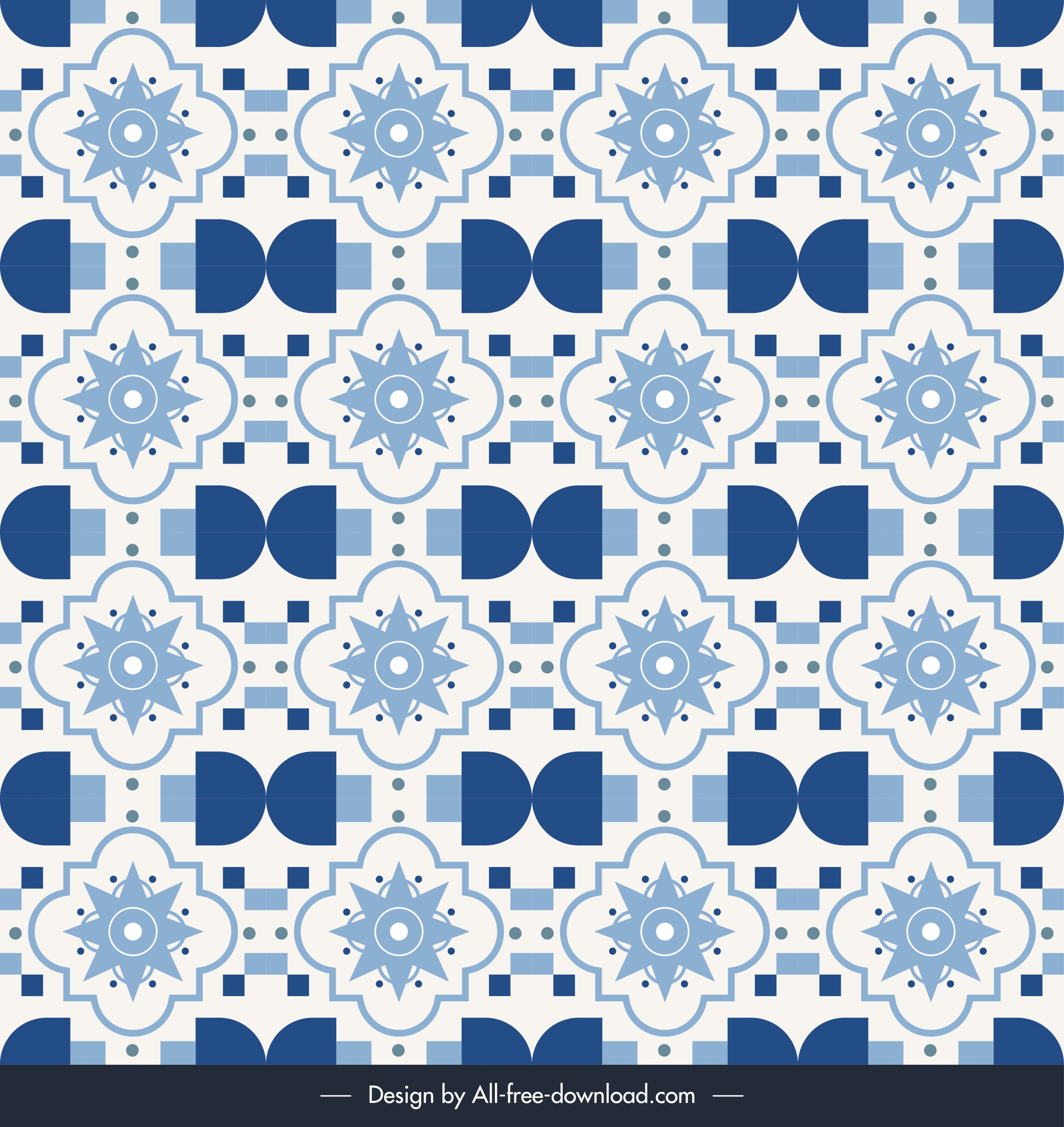 decorative pattern template repeating petals flat classical design