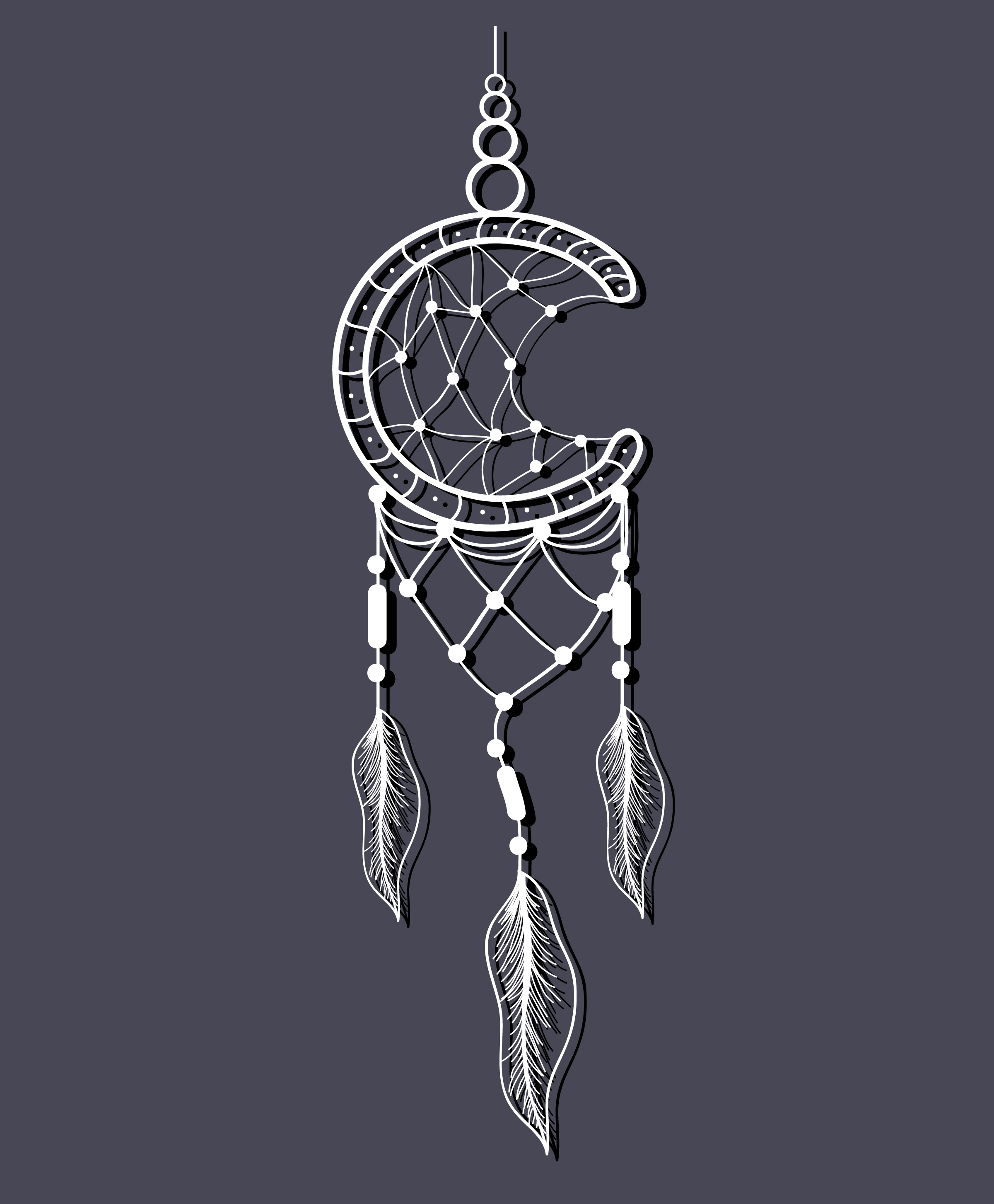 dream catcher background design boho style design