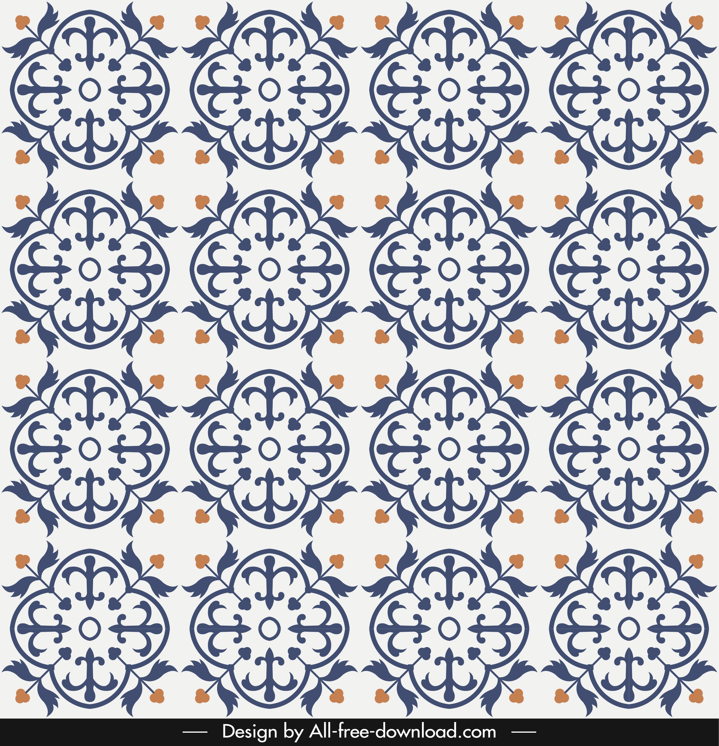 pattern template classical repeating symmetrical decor