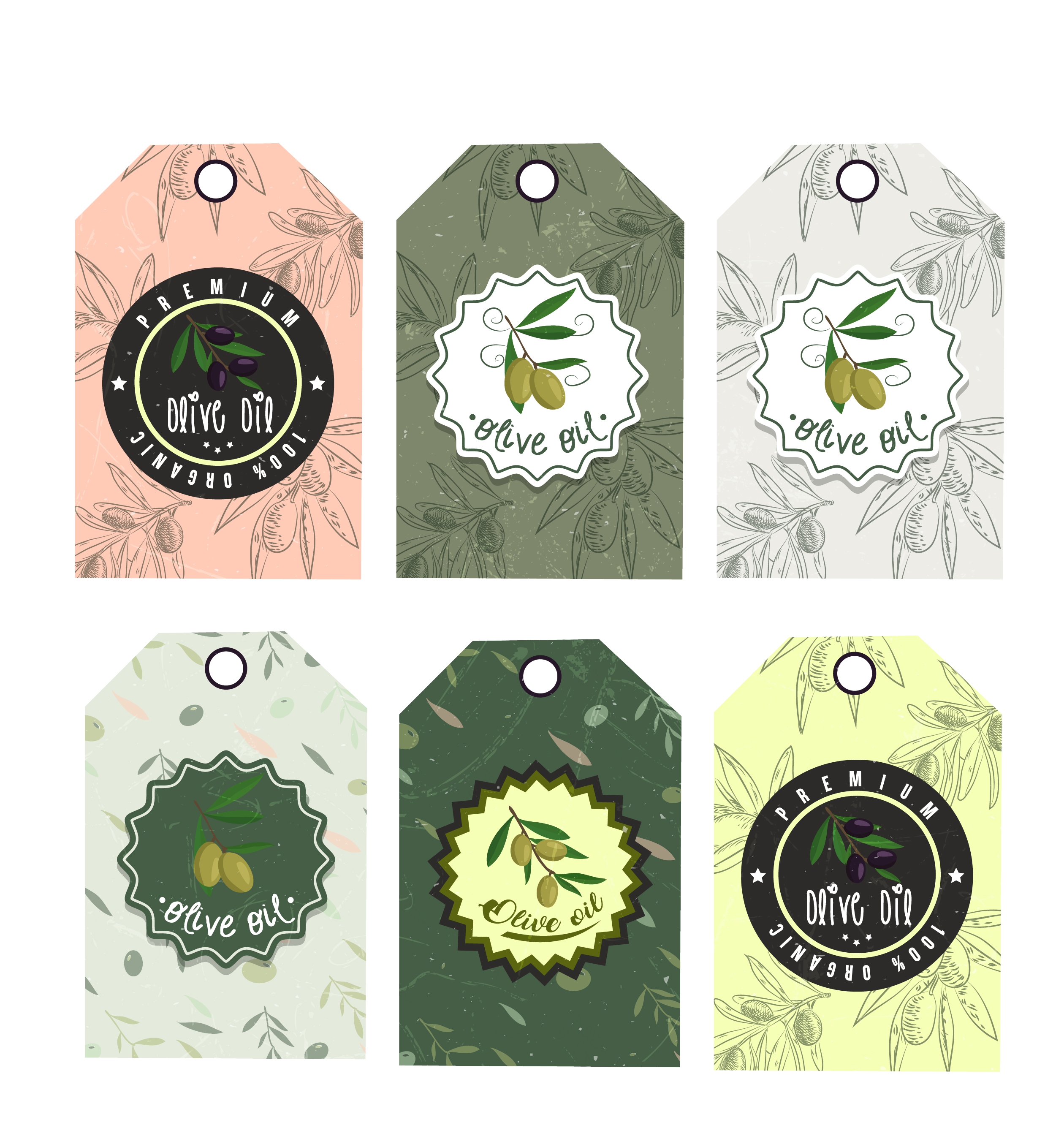 sale tags templates collection olive icon decoration