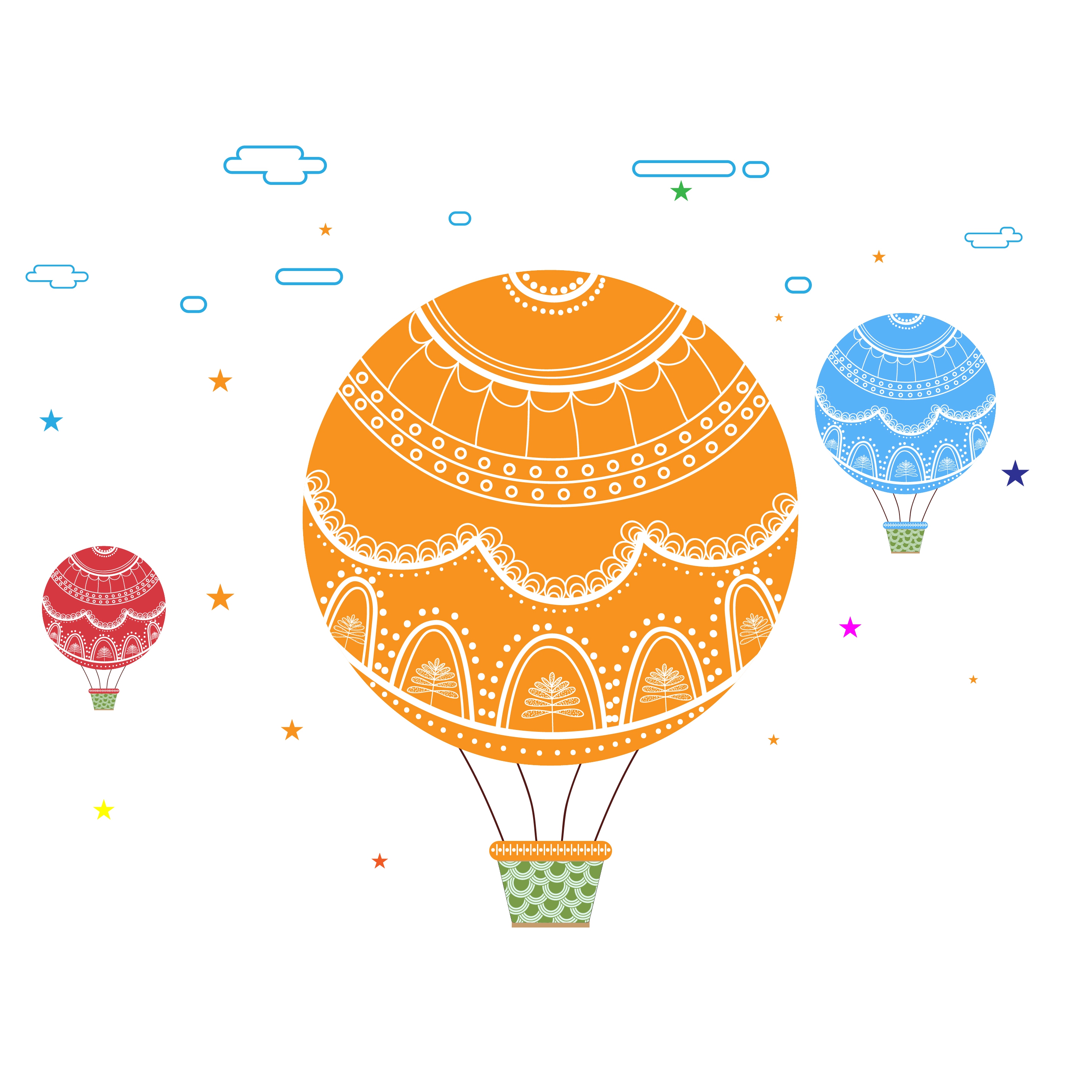 colorful balloon background colorful cartoon style classical decoration