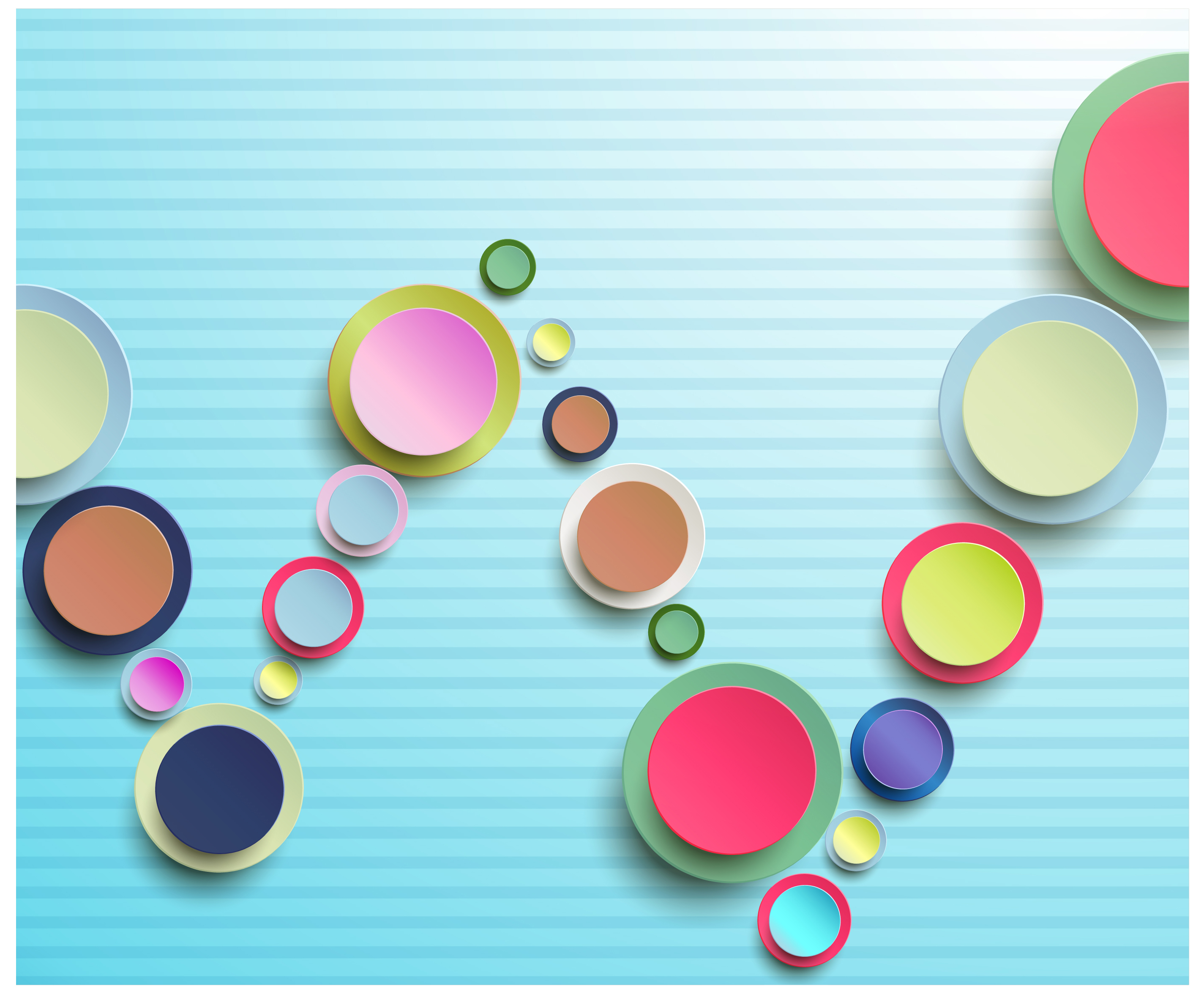 abstract 3d circle background