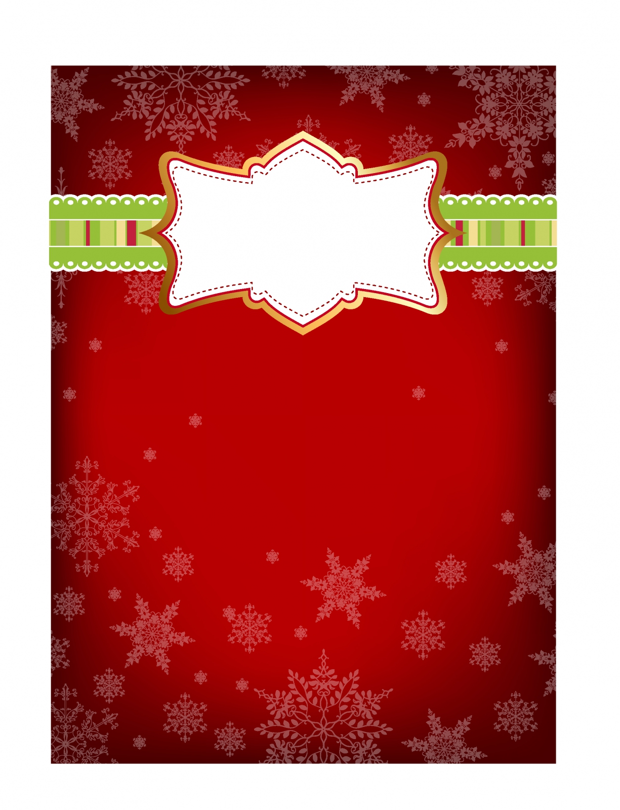 Red Christmas Frame