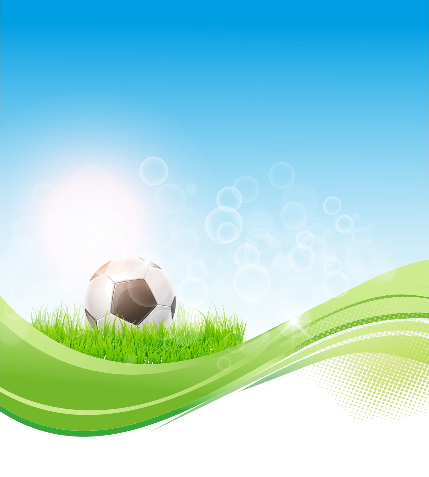 Soccer flow background