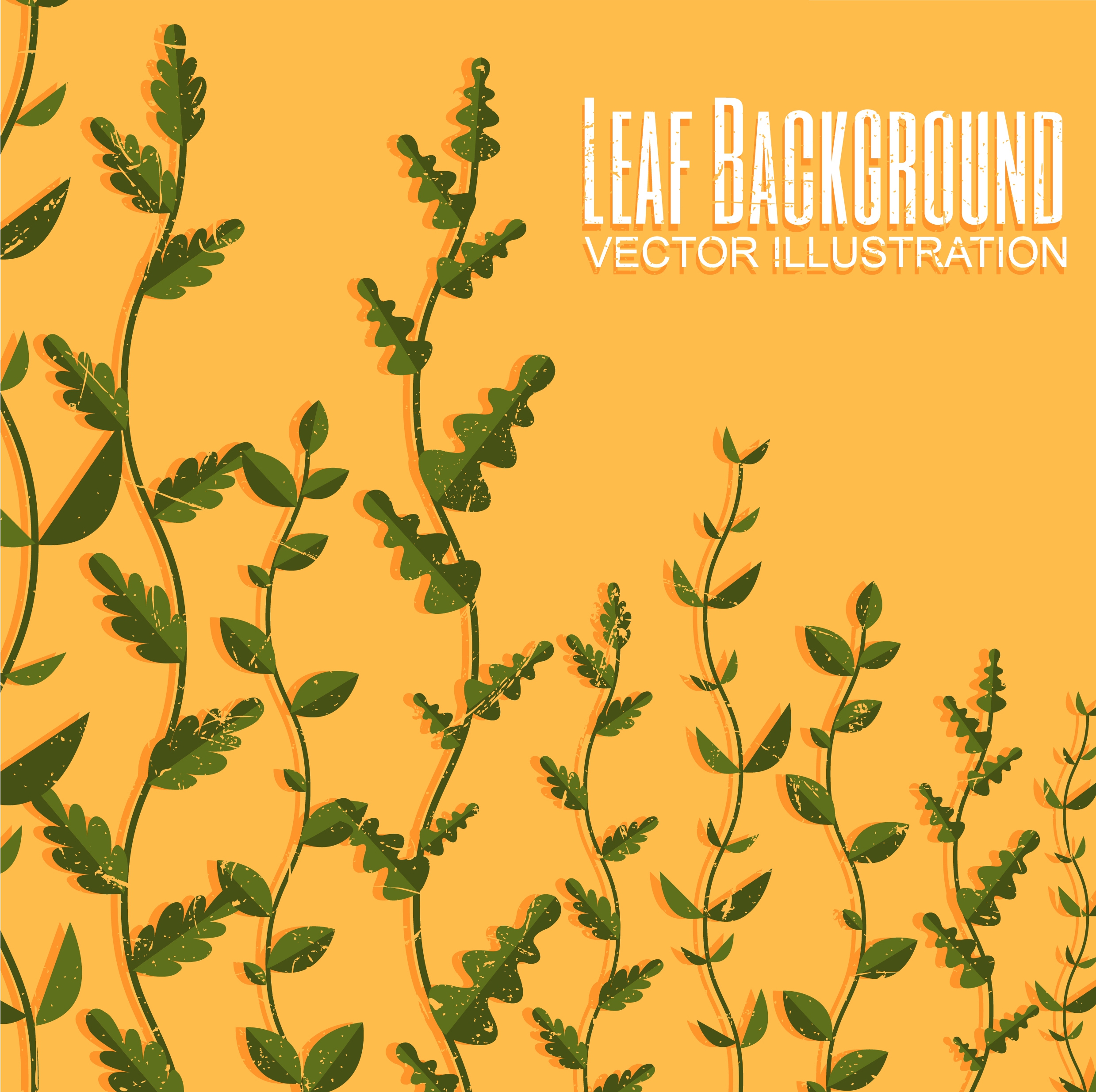 leaf background classical green yellow design