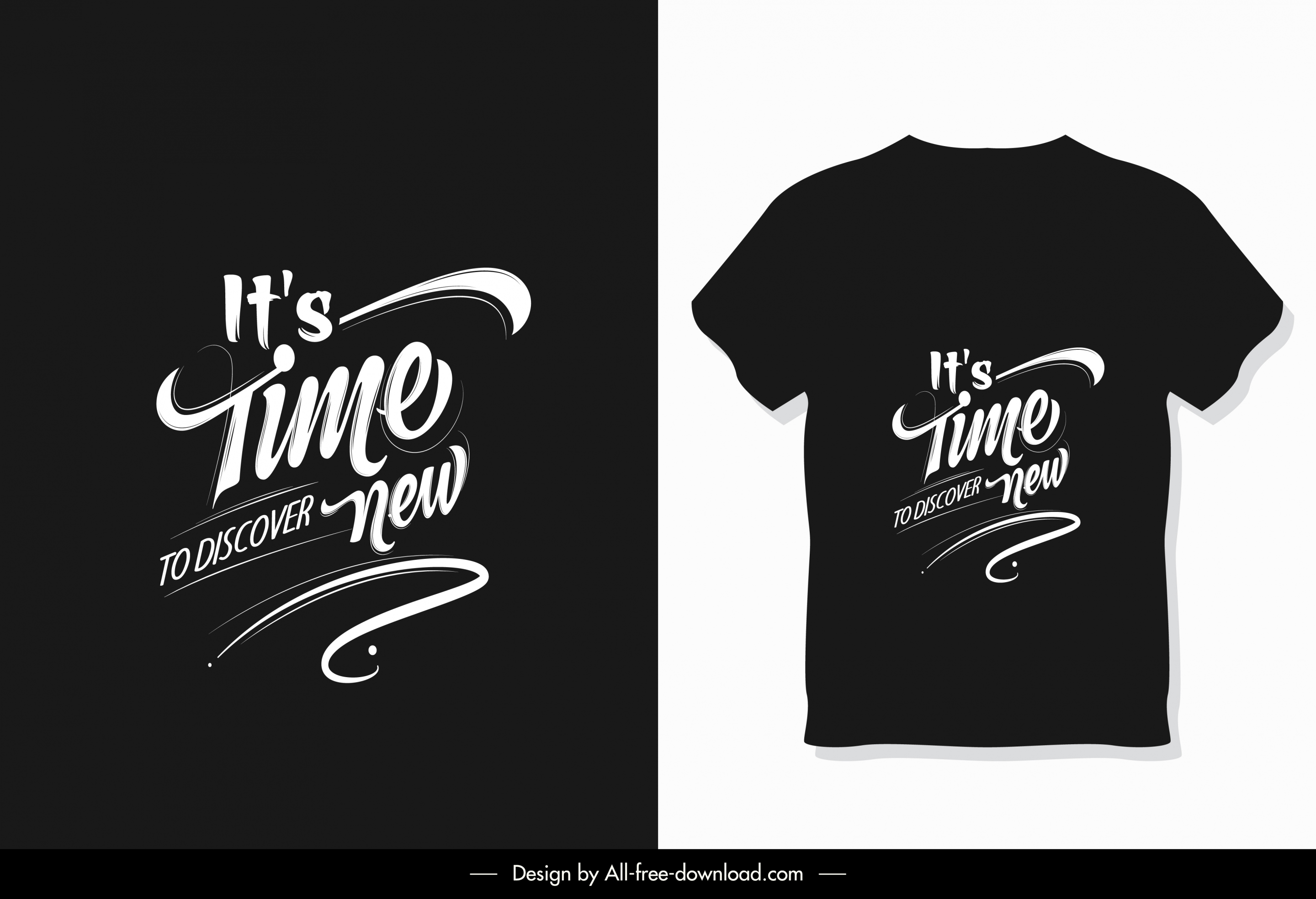 t shirt decor template black design wording decor