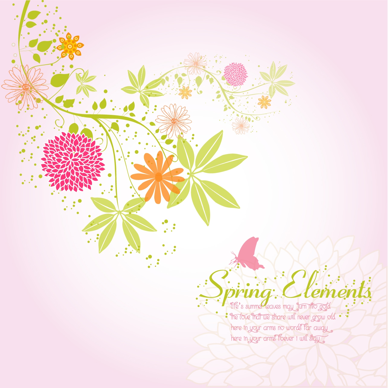 Spring flower background