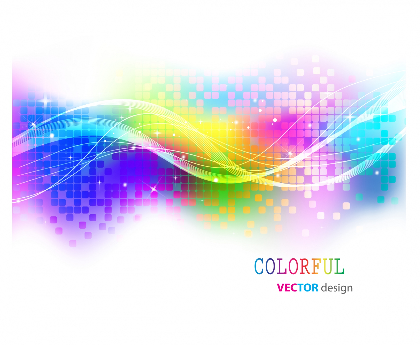 Abstract vector background with colorful wave