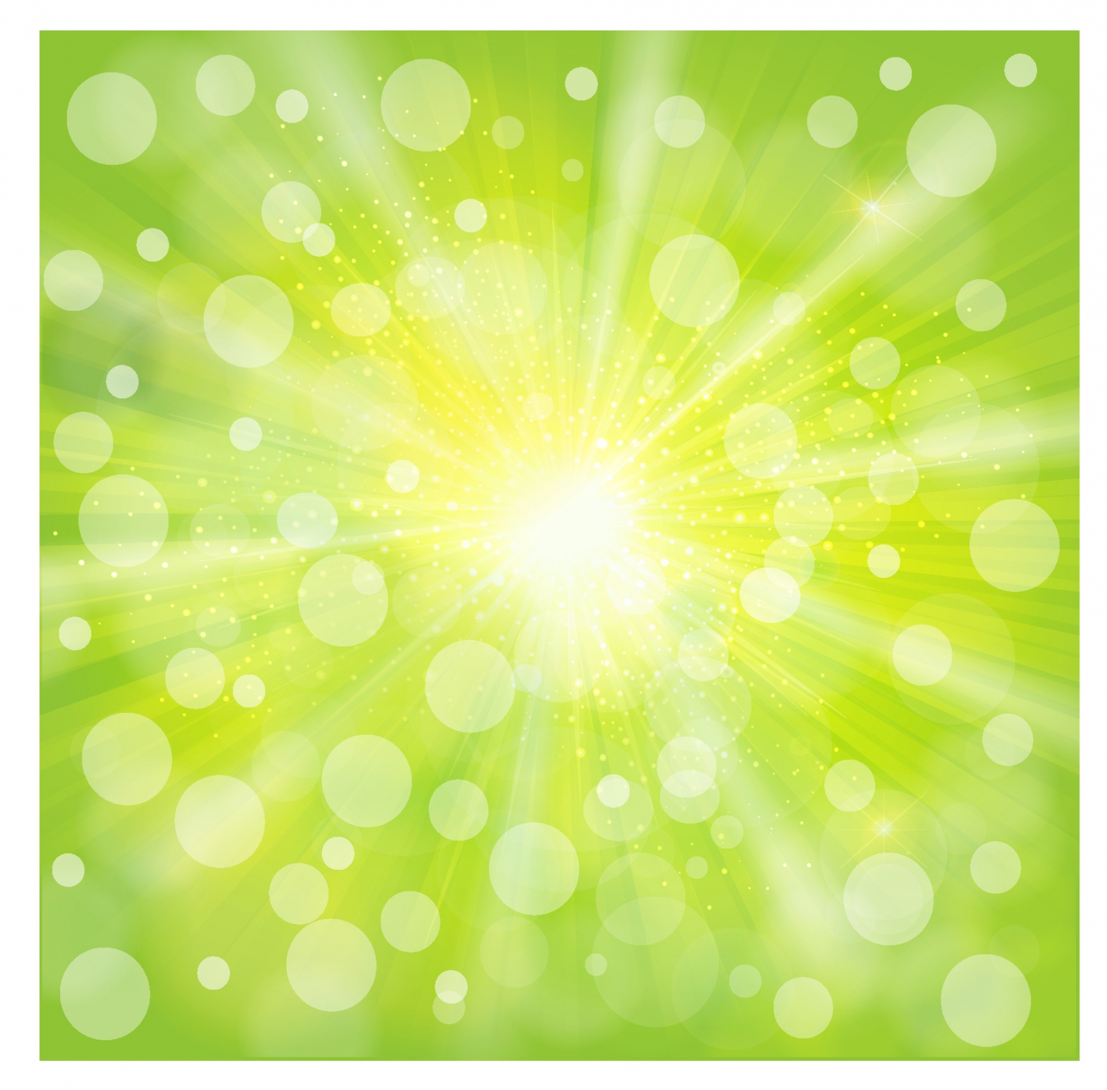 Green light abstract background