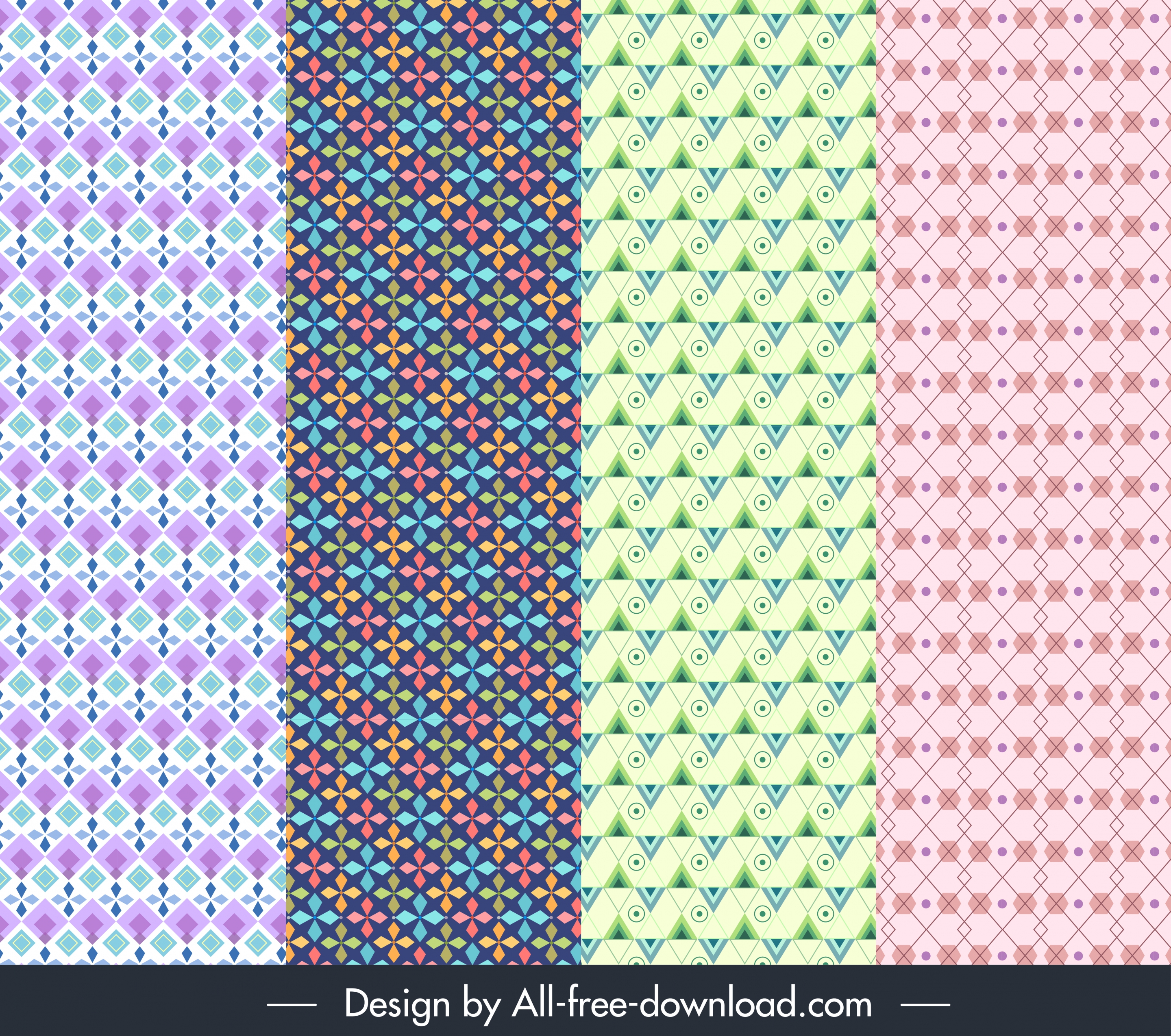 decorative pattern templates symmetrical repeating decor pastel design