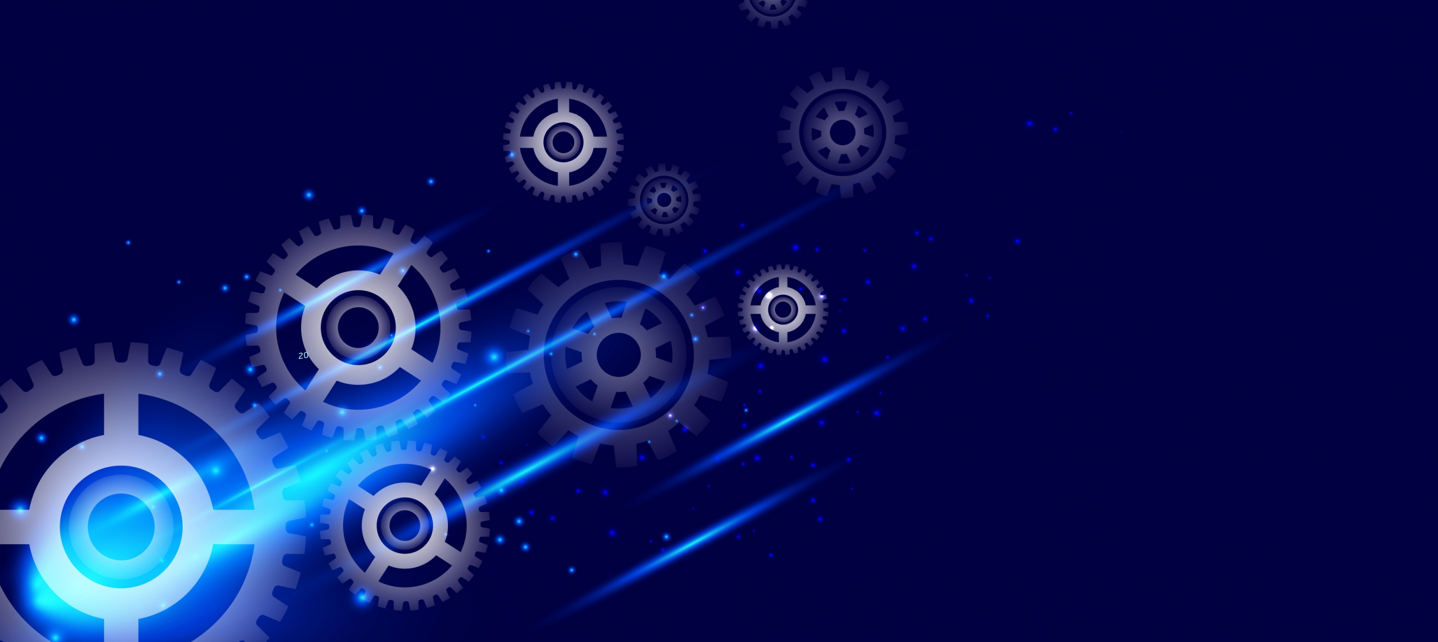 technology concept background gears decoration spakling light effect