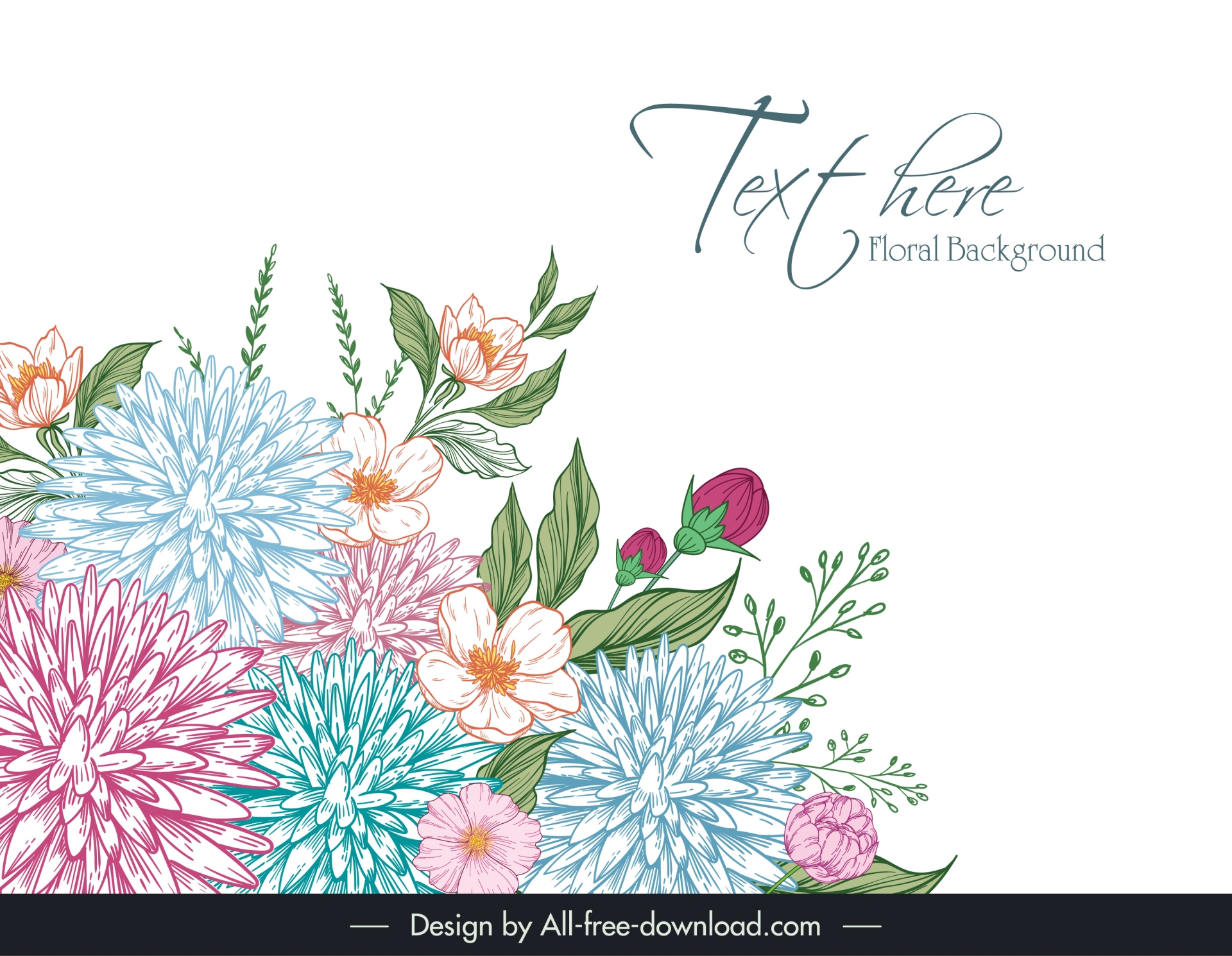 decorative floral background classic elegance 