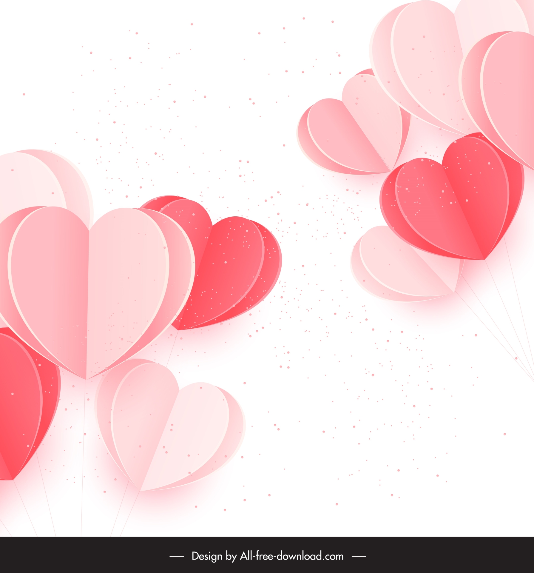 love background template modern 3d 