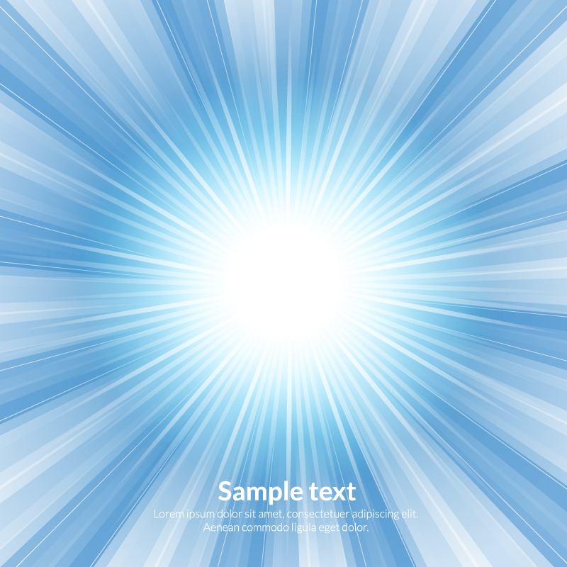 light burst blue abstract background