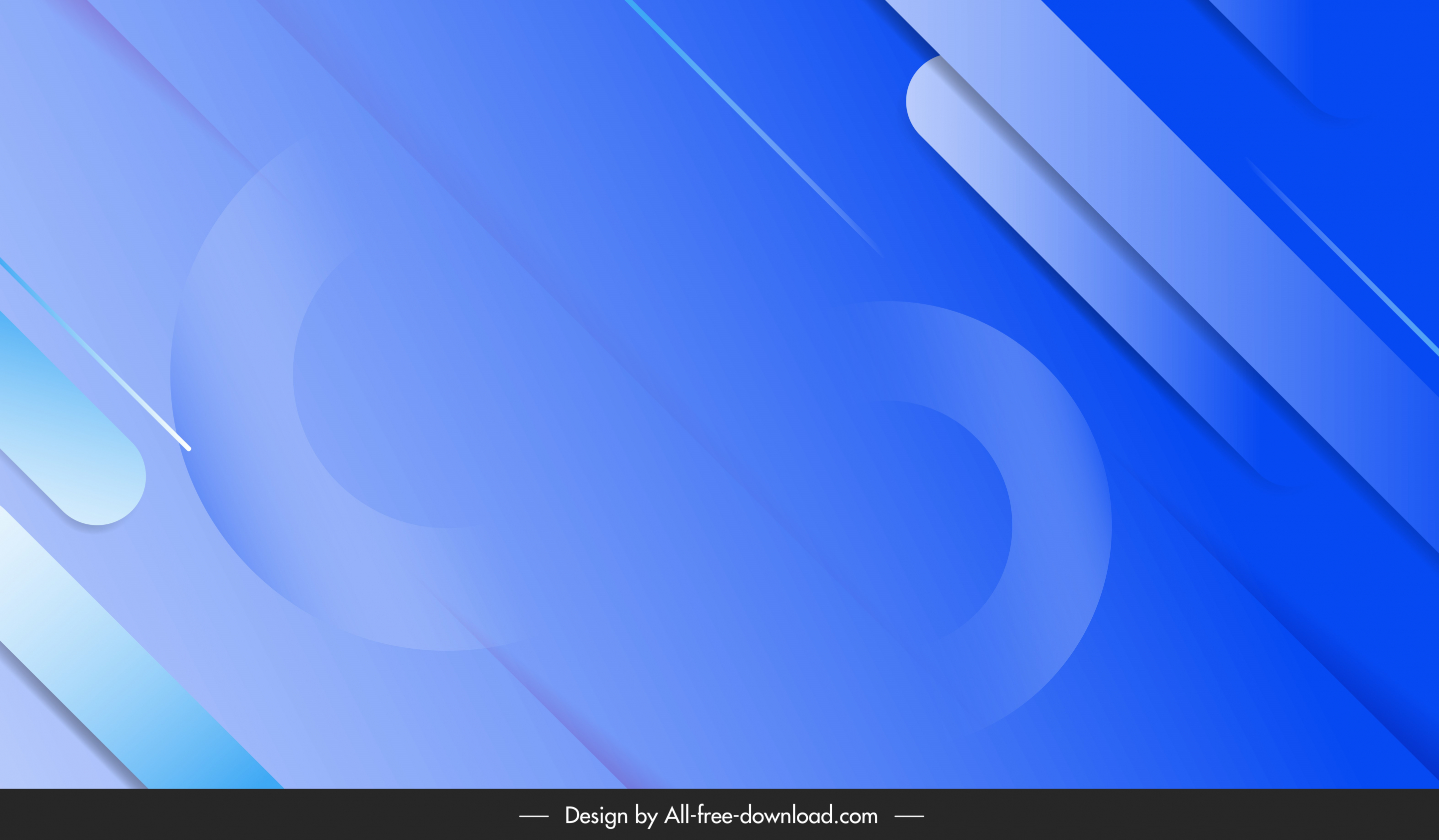 decorative background template modern elegant blue flat design