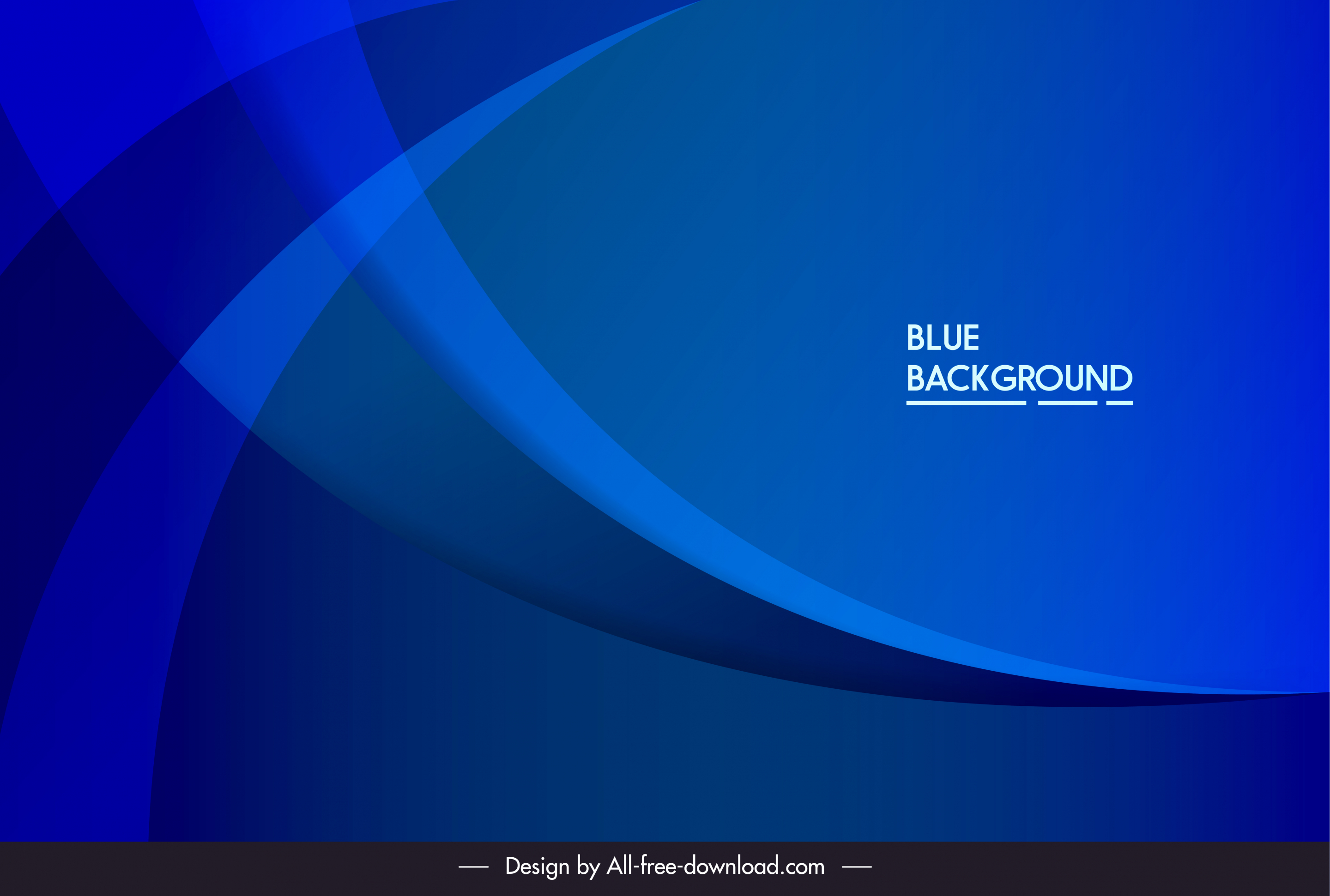 decorative background template modern dark blue dynamic curves