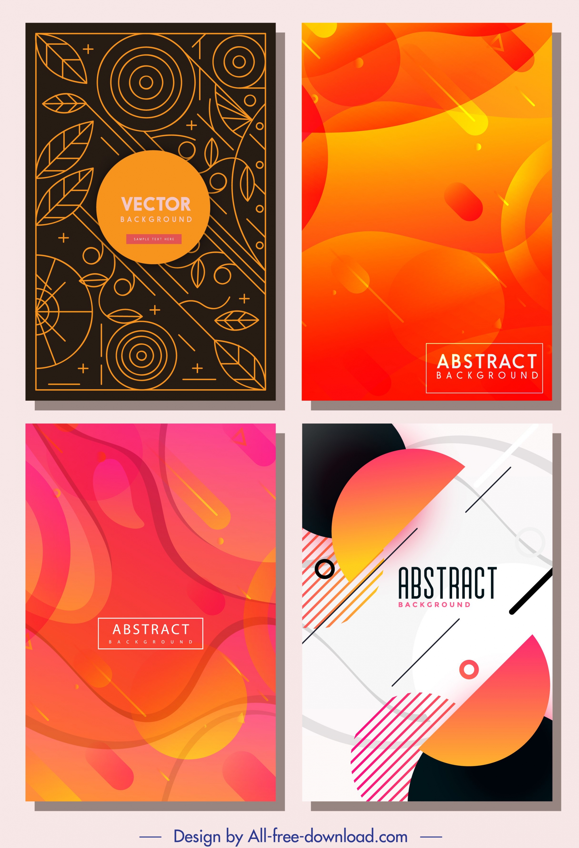 abstract background templates colored classical modern decor