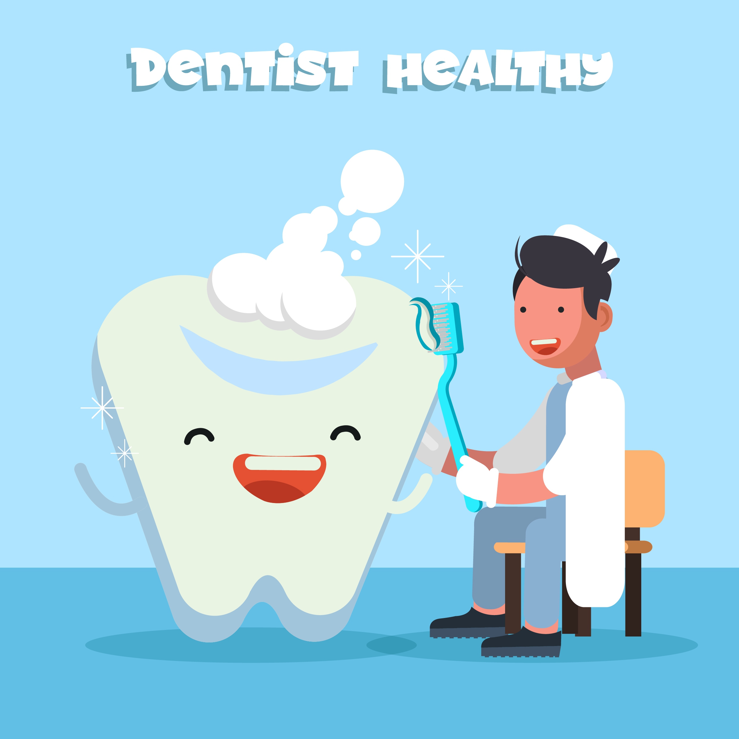 dentistry background dentist stylized tooth icons decor